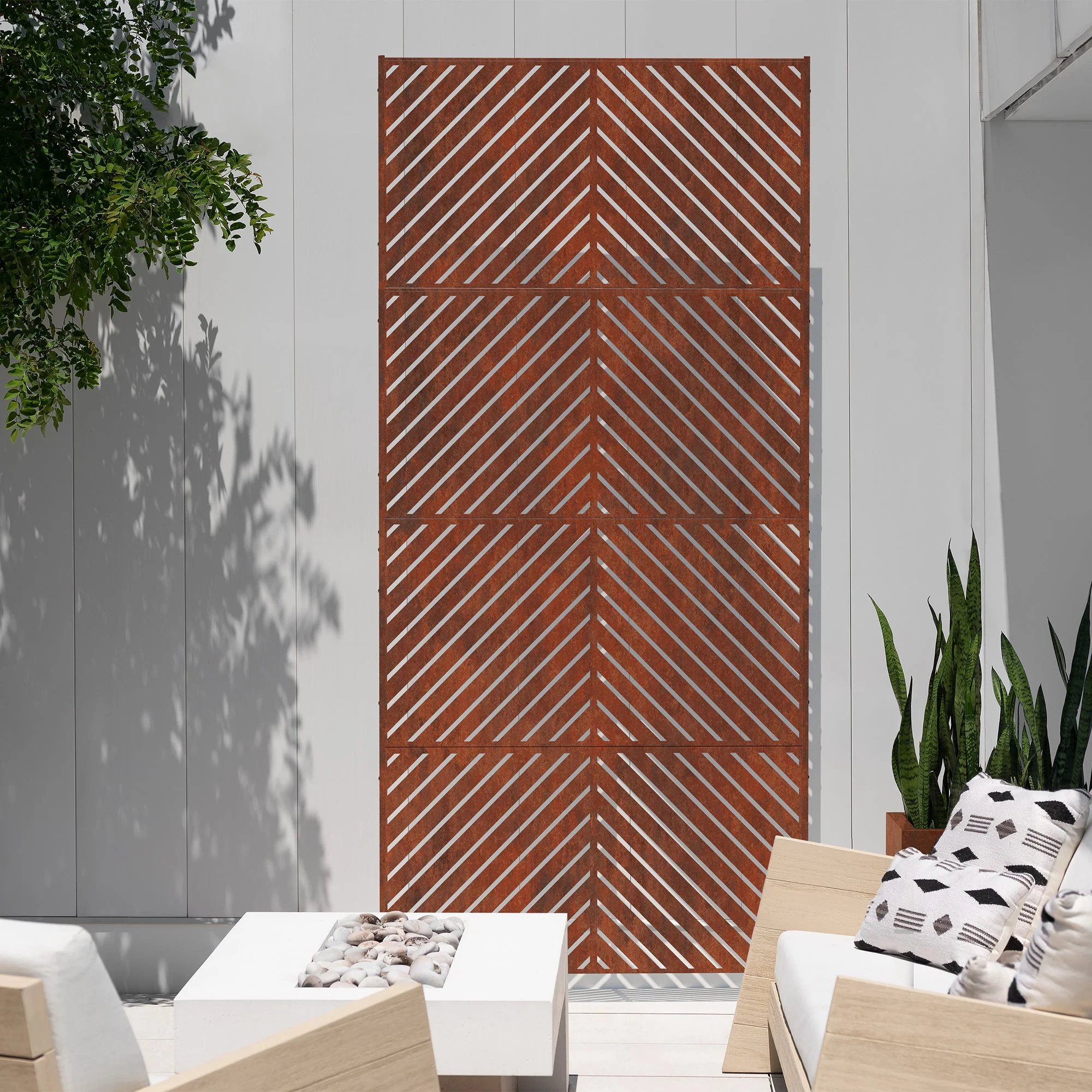 corten arrow privacy screen set - Image 38