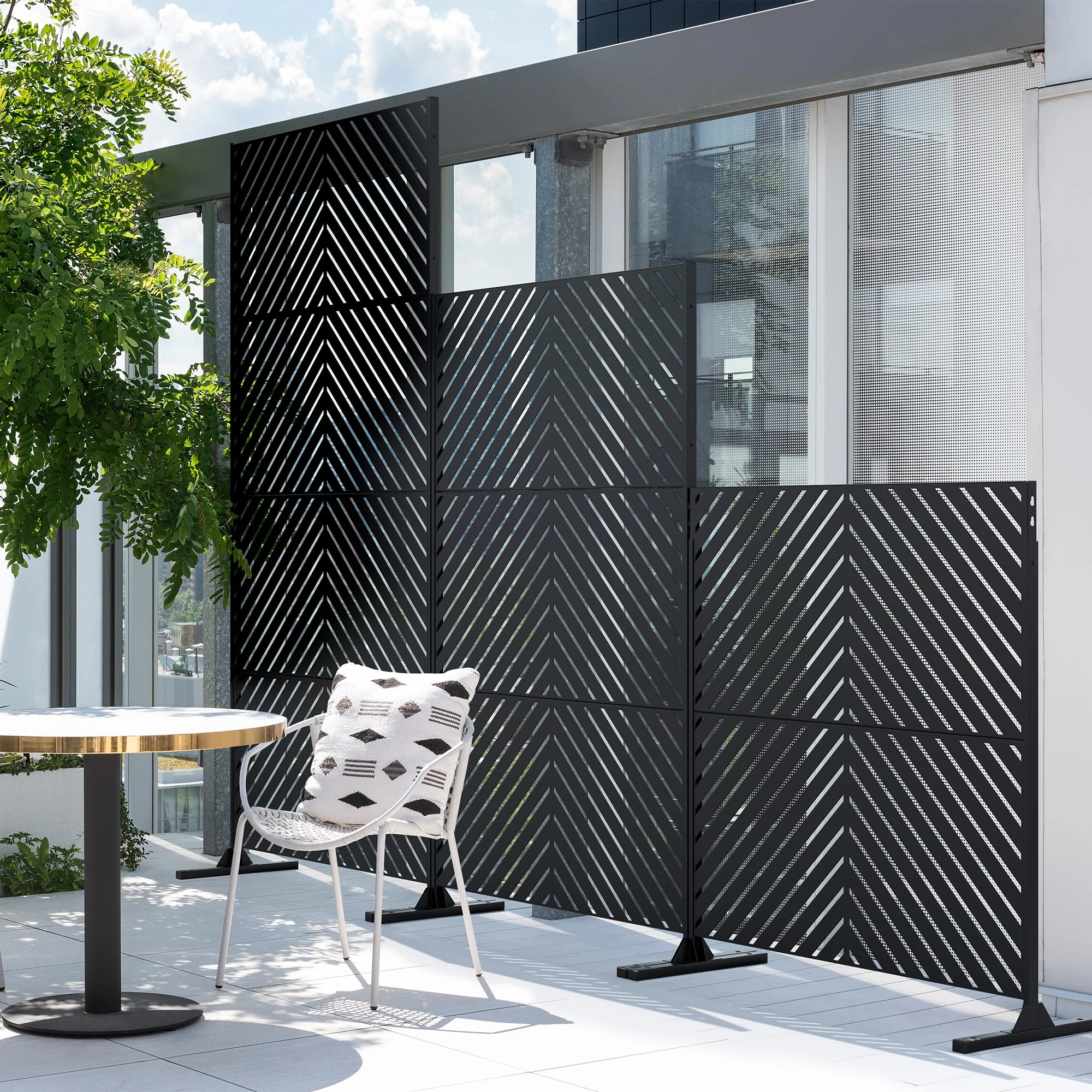 corten arrow privacy screen set - Image 42