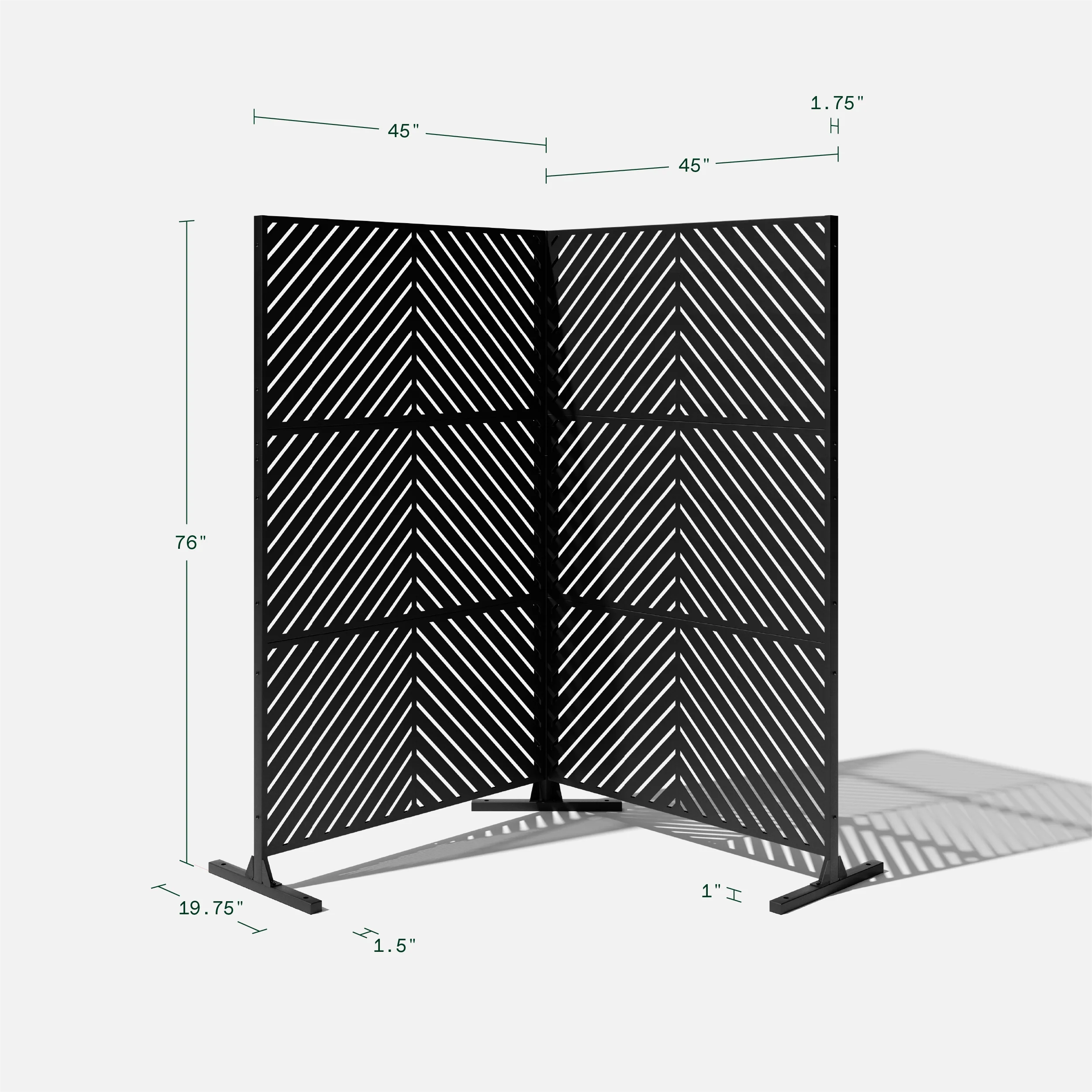 corten arrow privacy screen set - Image 84