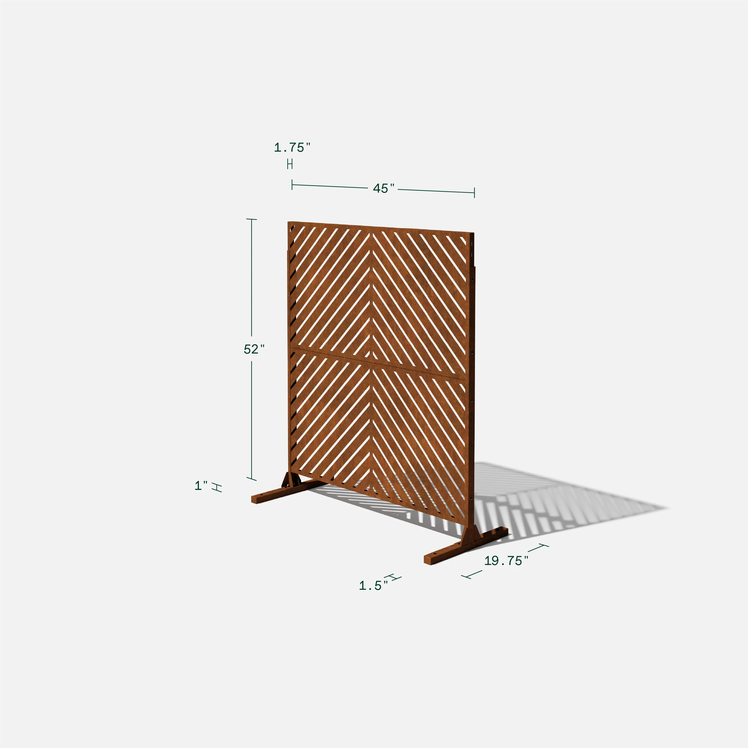 corten arrow privacy screen set - Image 89