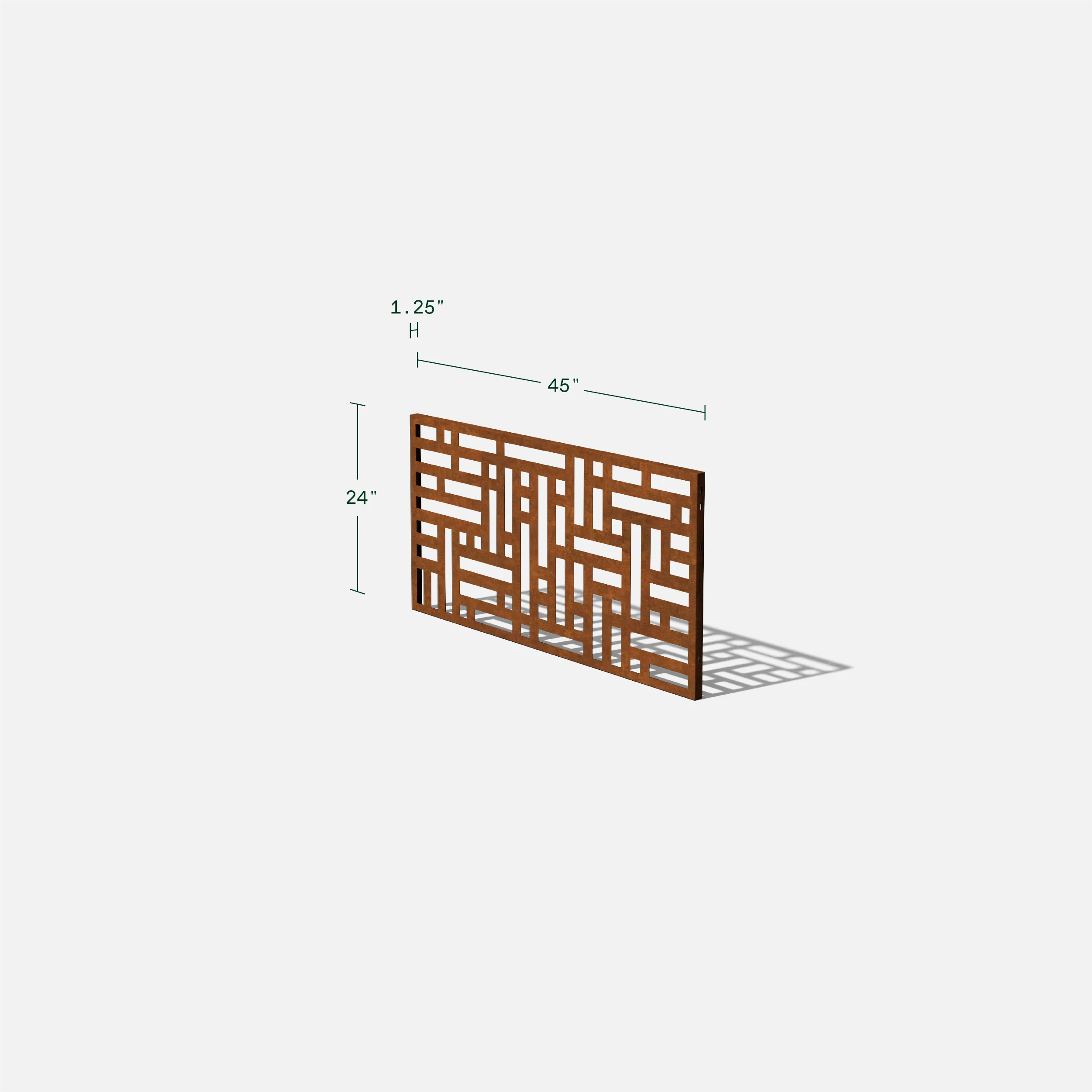 corten blocks privacy screen set - Image 107