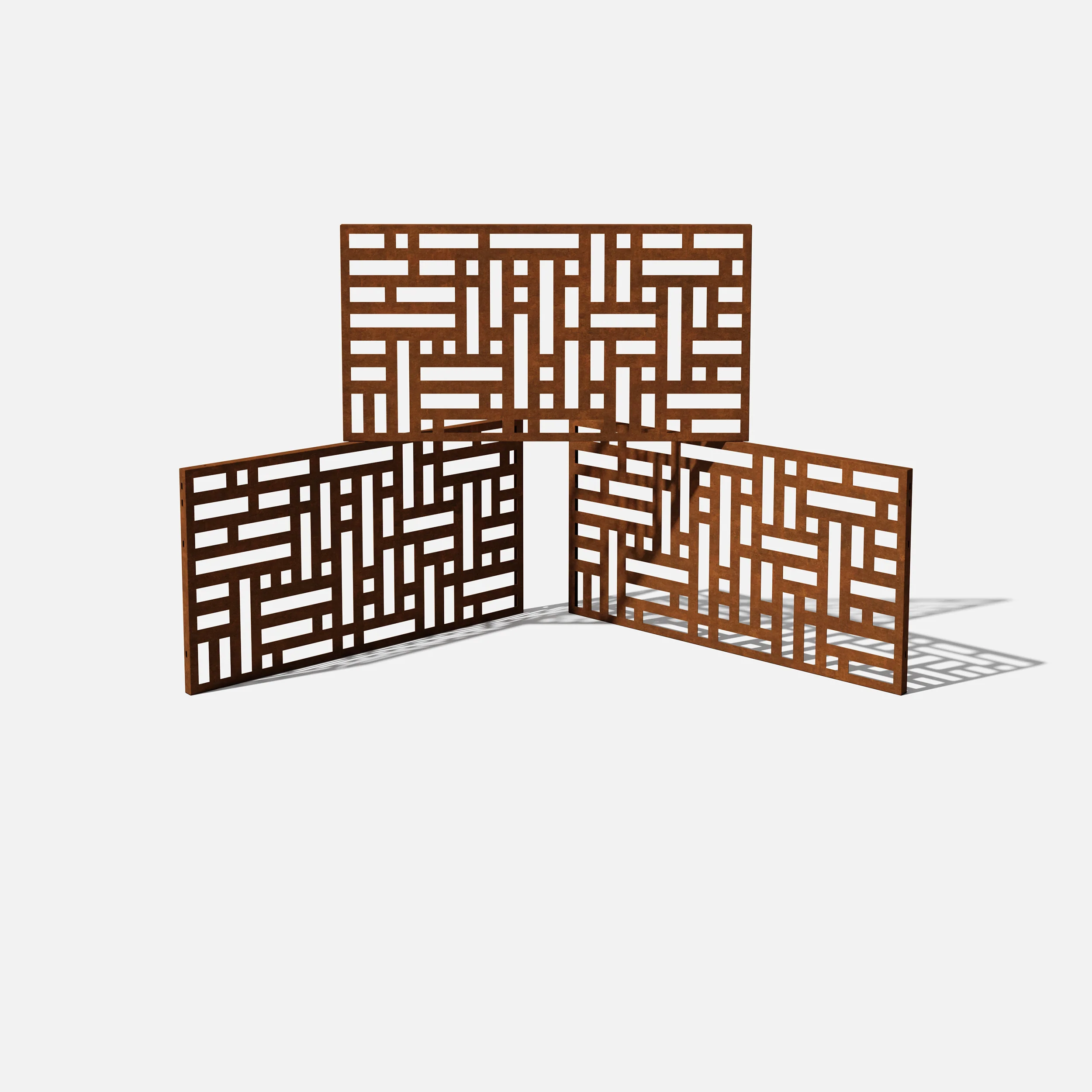 corten blocks privacy screen set - Image 108