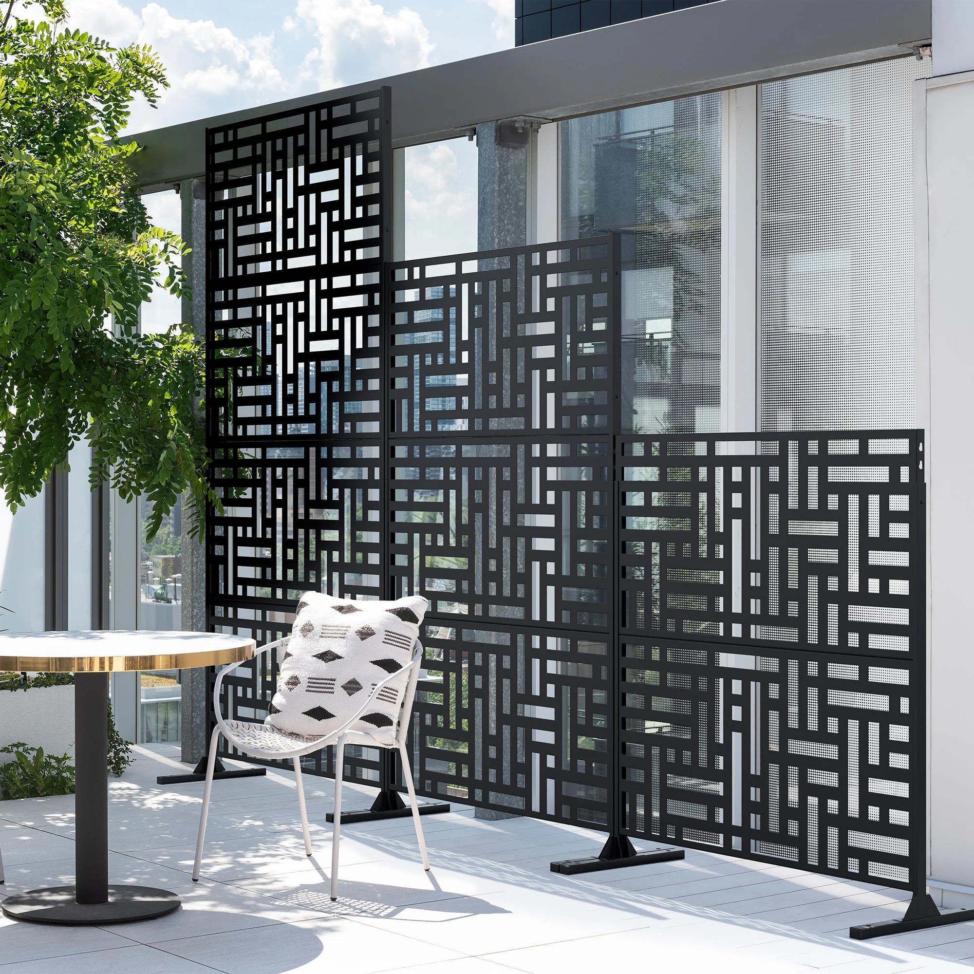 corten blocks privacy screen set - Image 36