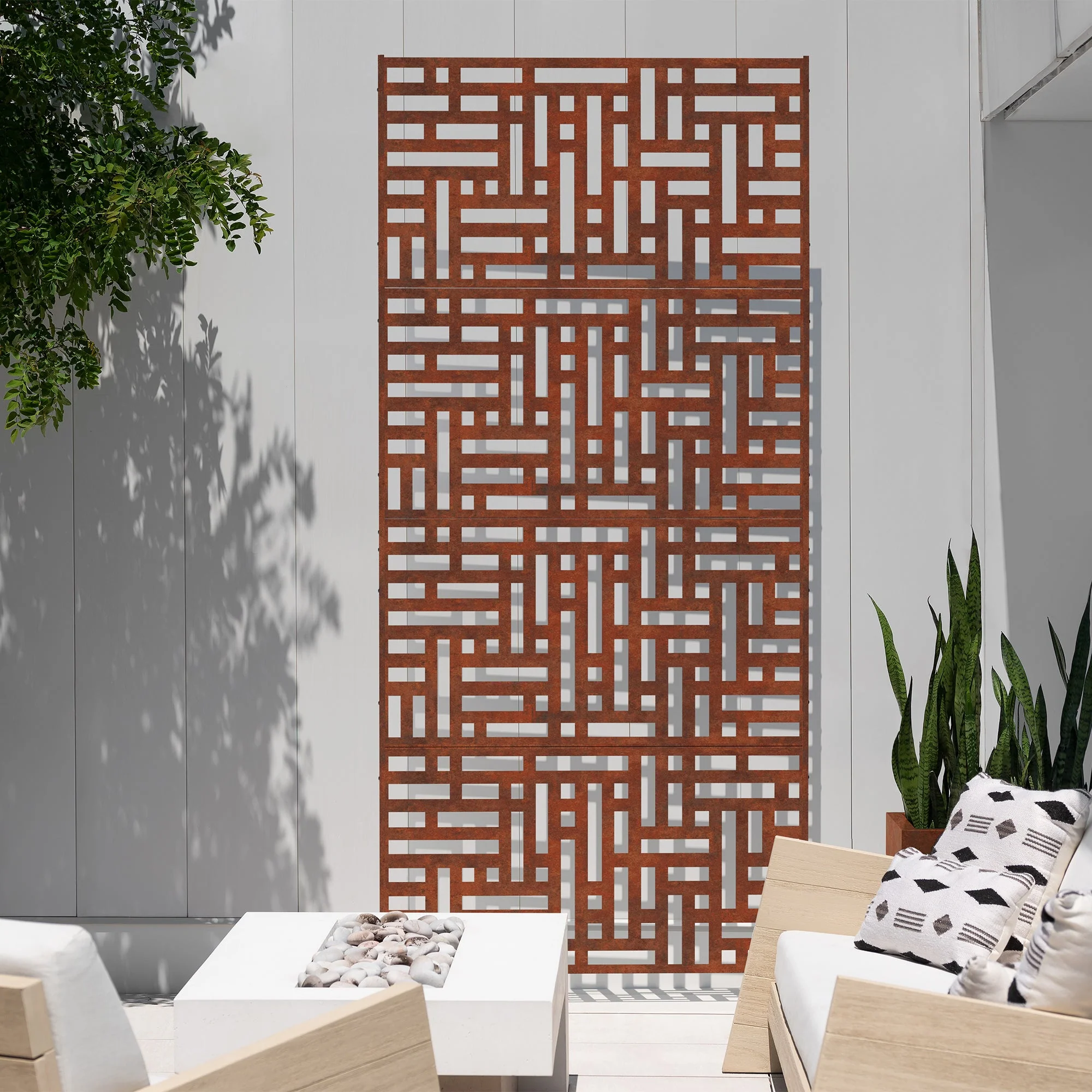 corten blocks privacy screen set - Image 48