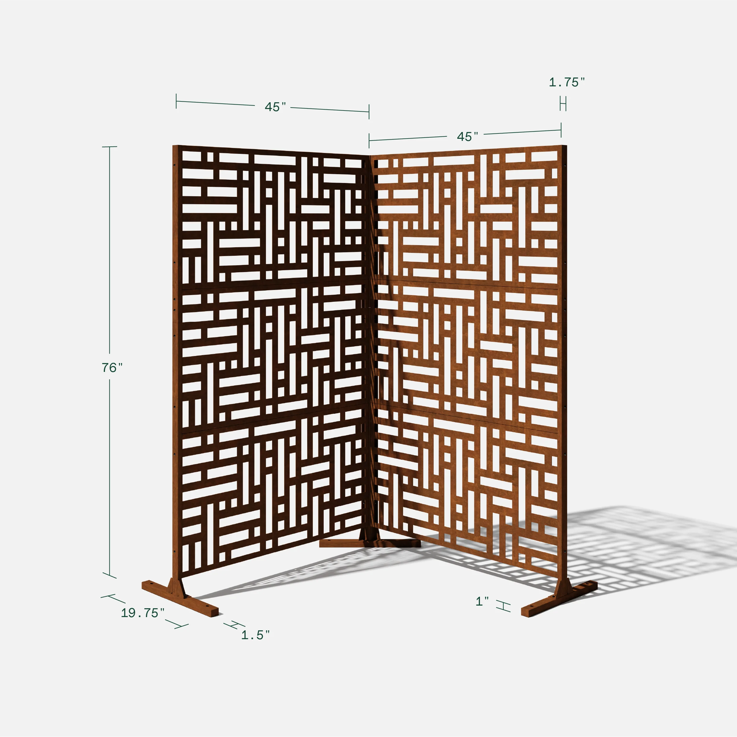 corten blocks privacy screen set - Image 71