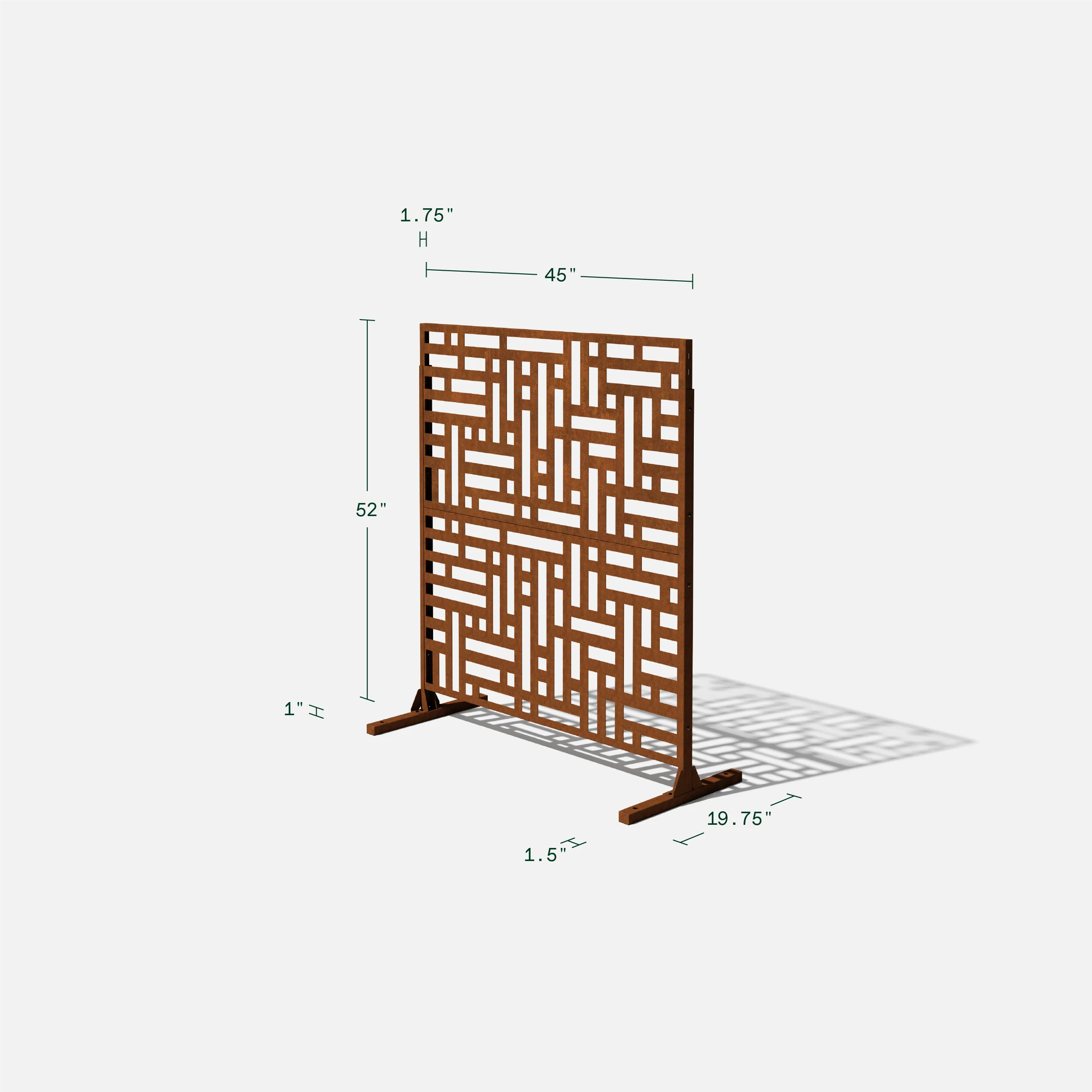 corten blocks privacy screen set - Image 85