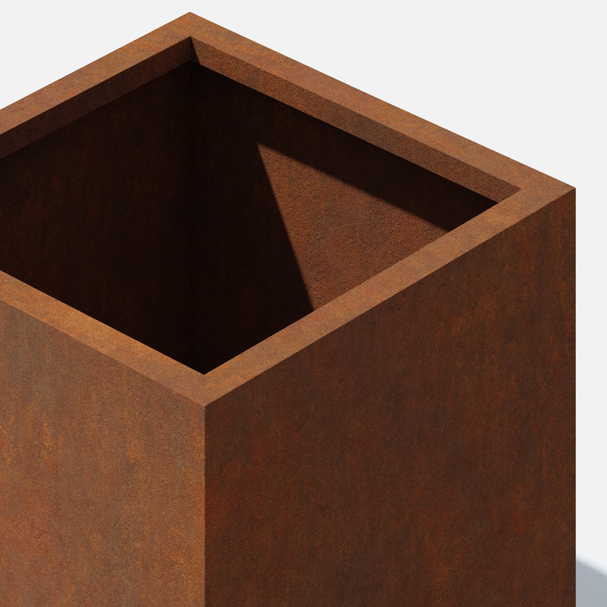 corten cube planter - Image 10