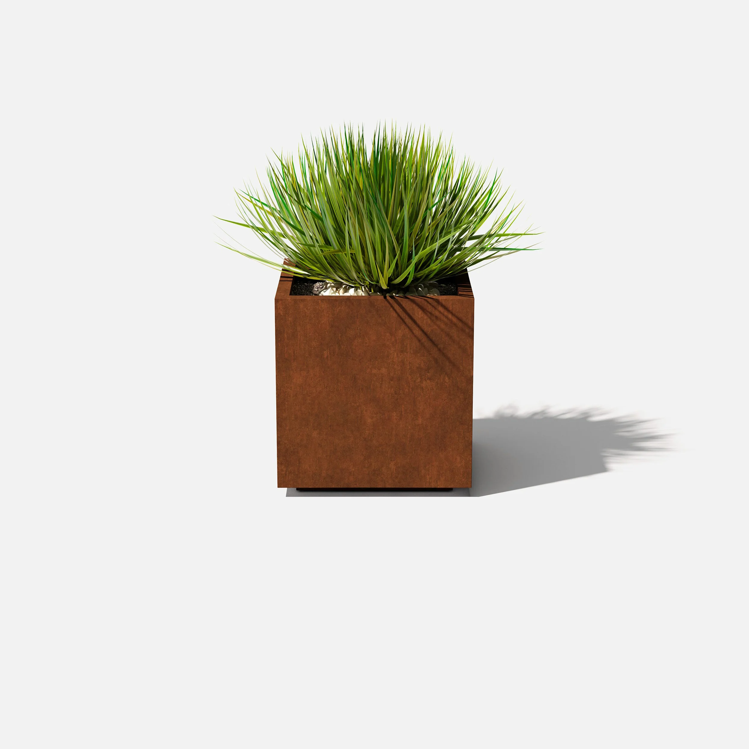 corten cube planter - Image 100