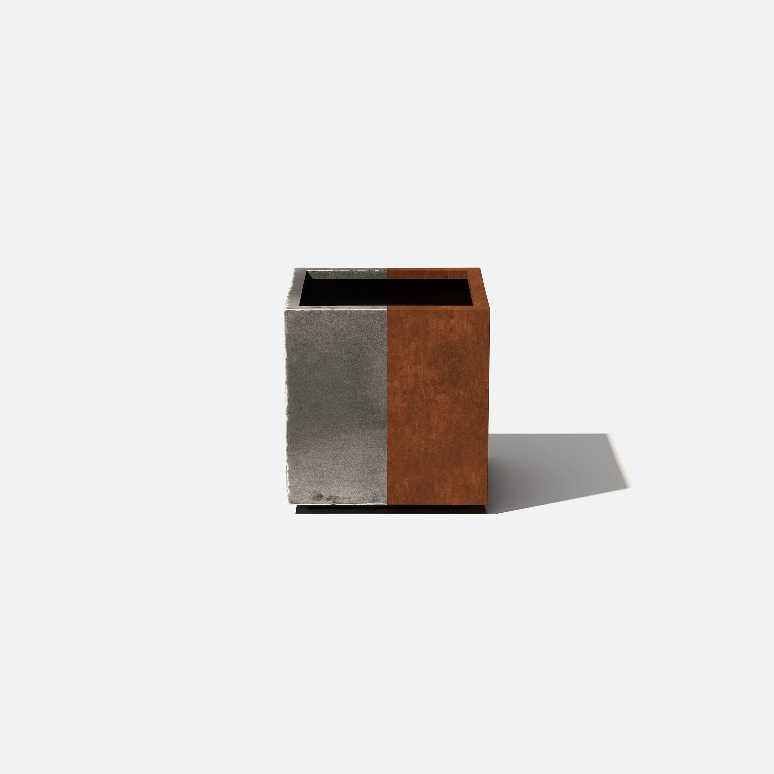 corten cube planter - Image 11