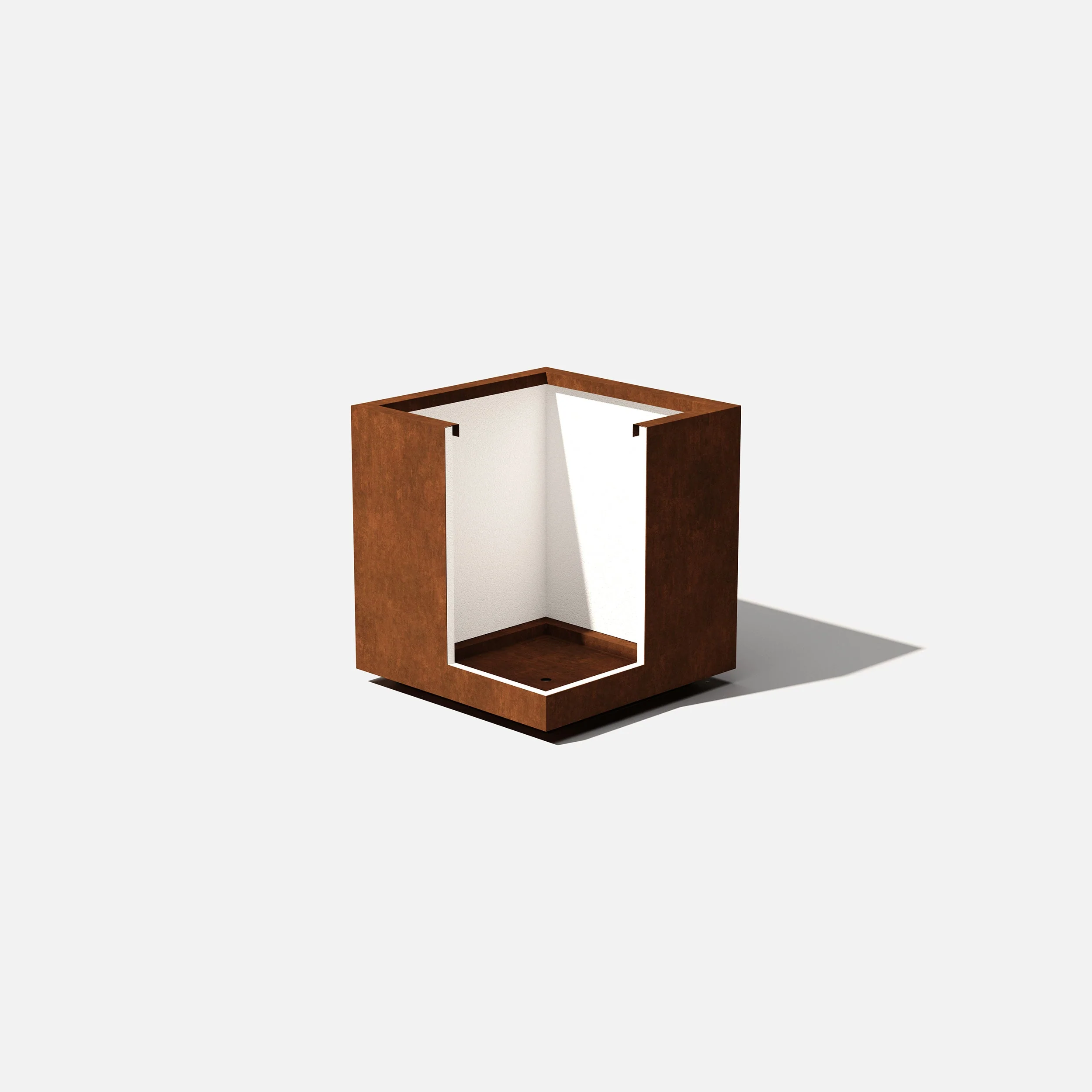 corten cube planter - Image 13