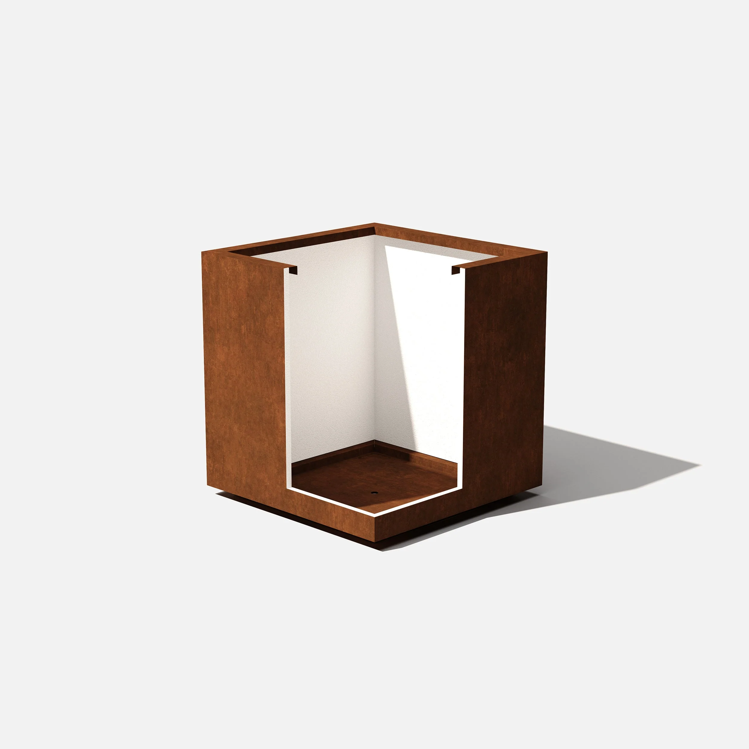 corten cube planter - Image 17