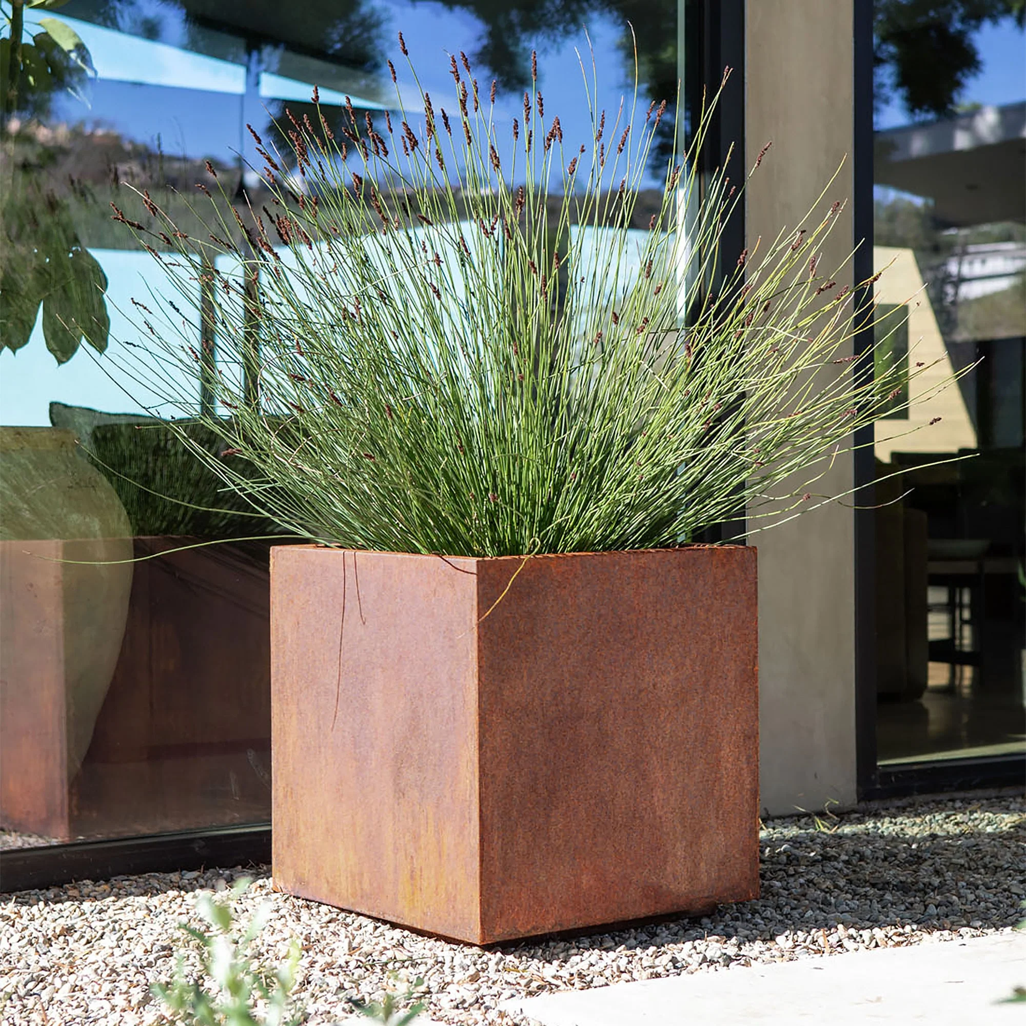 corten cube planter - Image 31