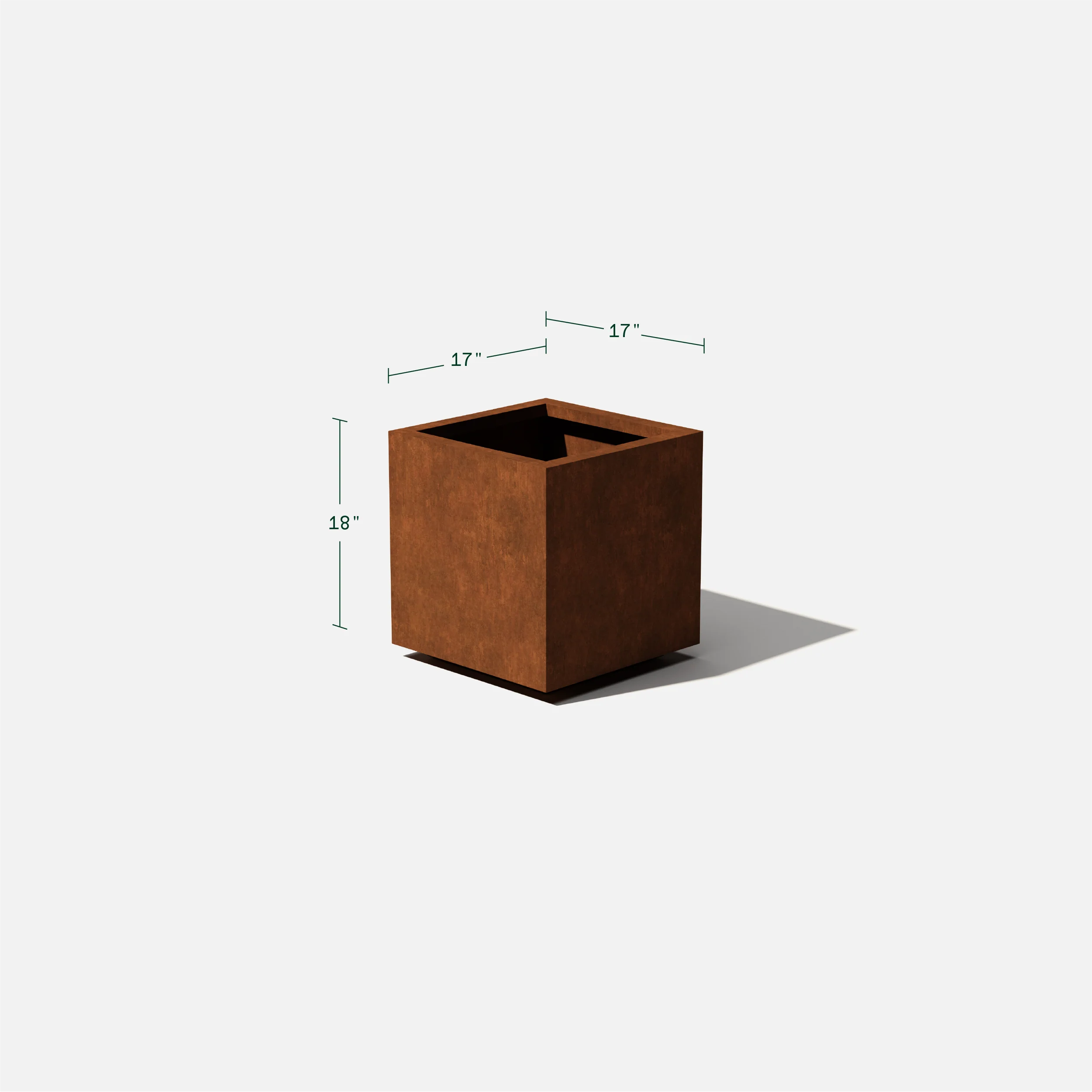 corten cube planter - Image 35