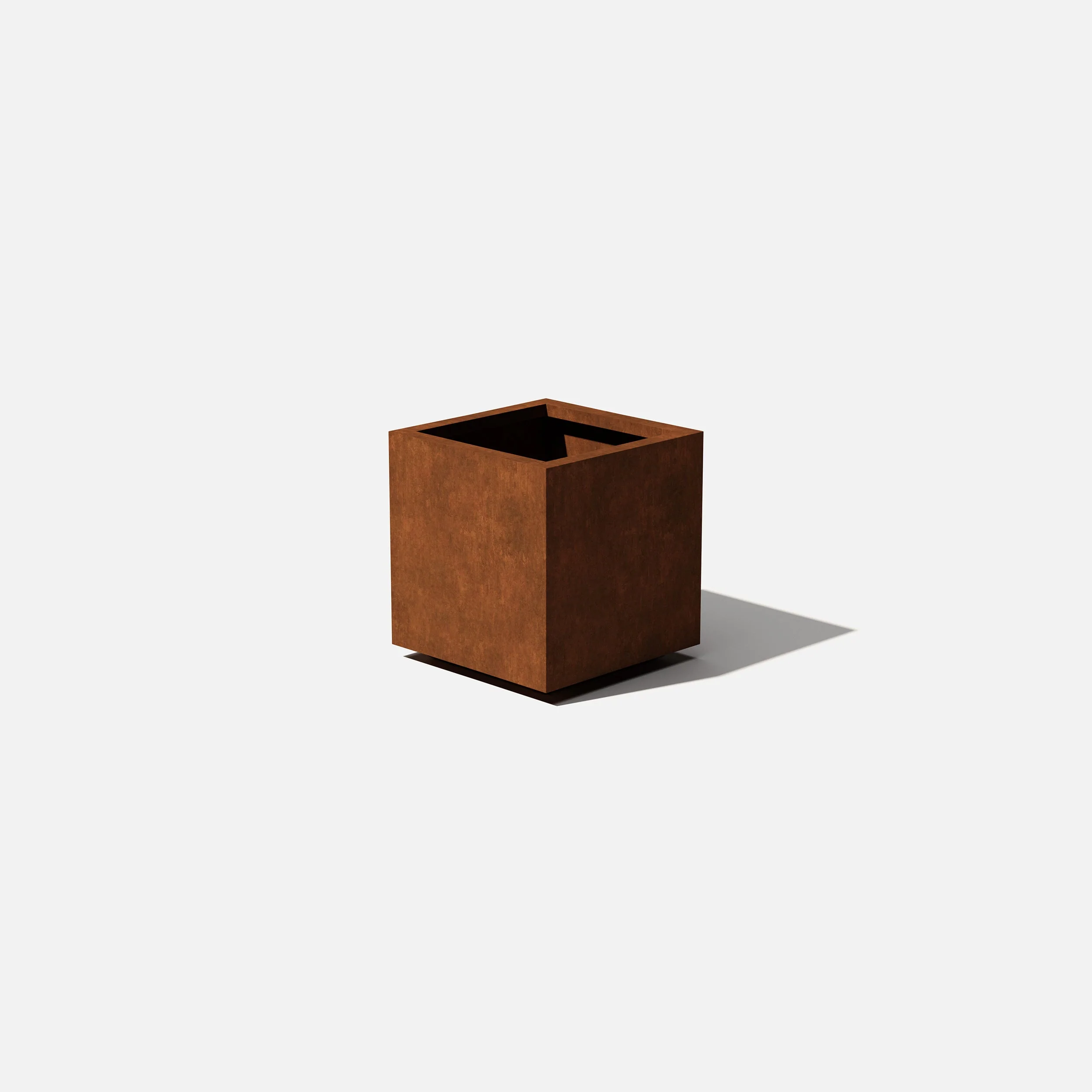 corten cube planter - Image 4