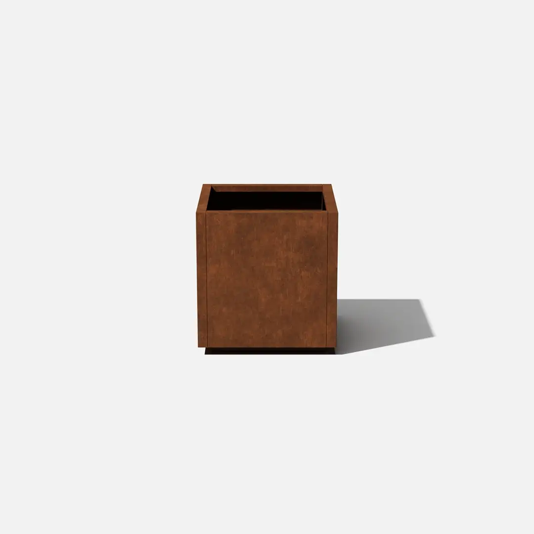 corten cube planter - Image 54
