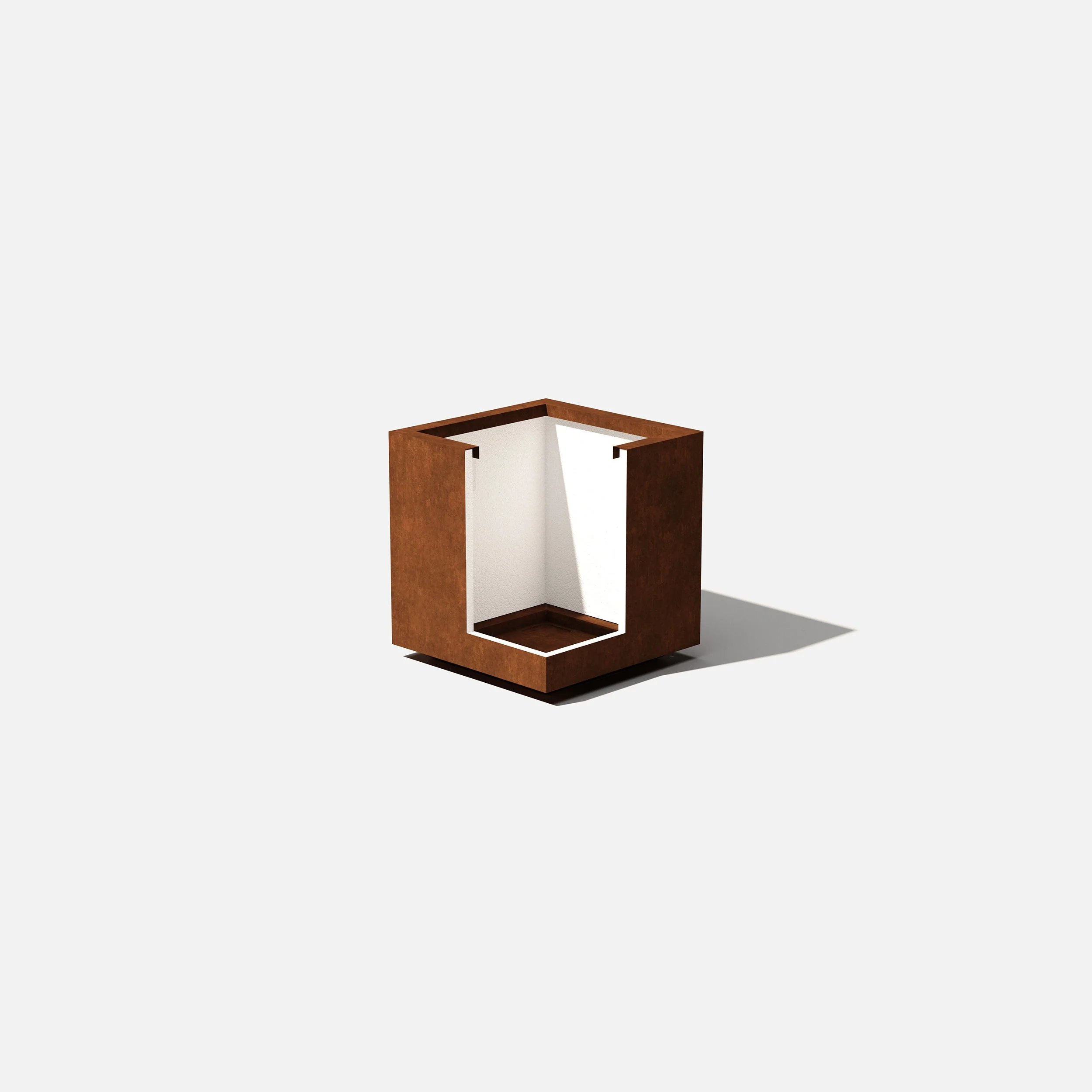 corten cube planter - Image 6