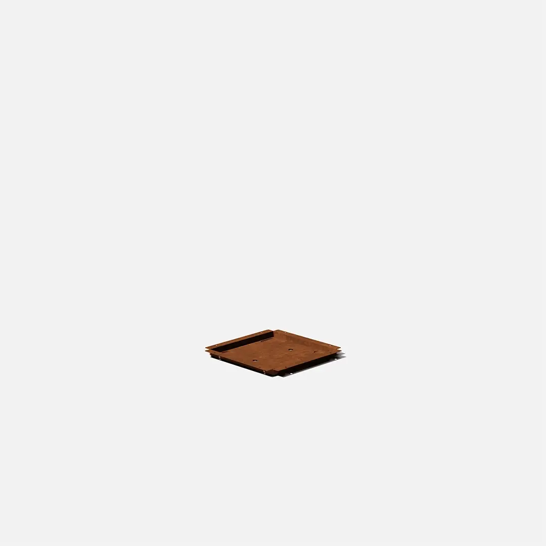 corten cube planter - Image 65