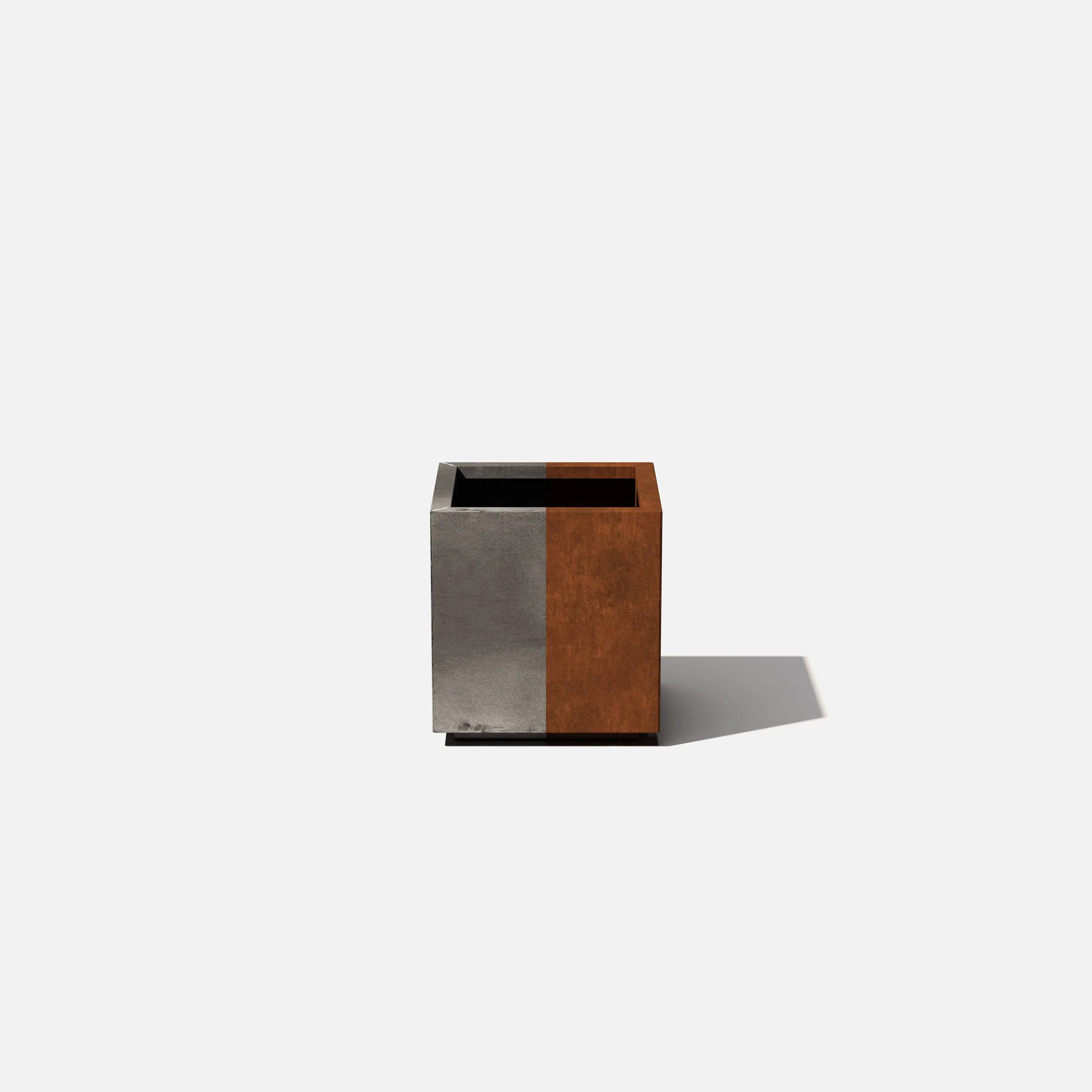 corten cube planter - Image 68