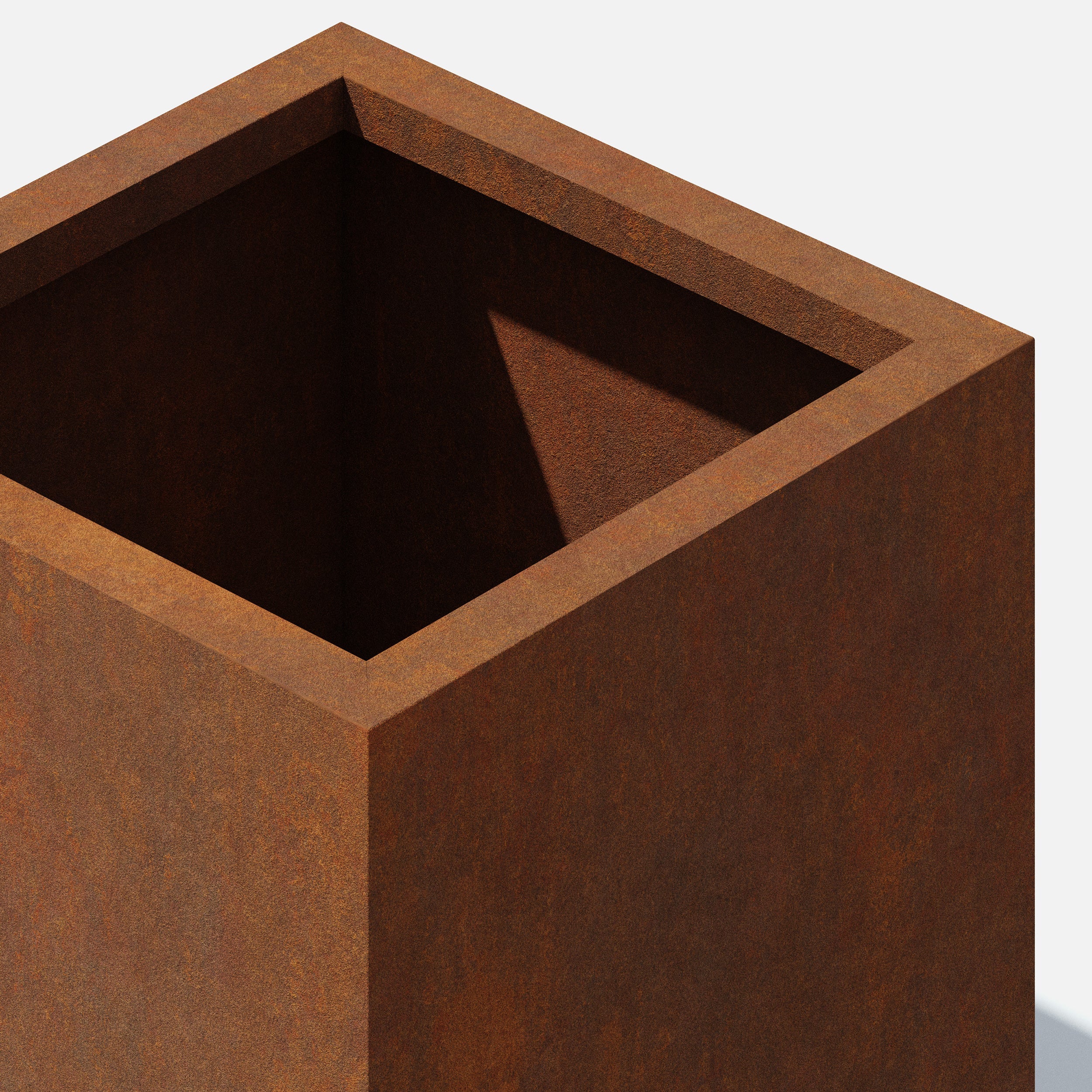 corten cube planter - Image 7
