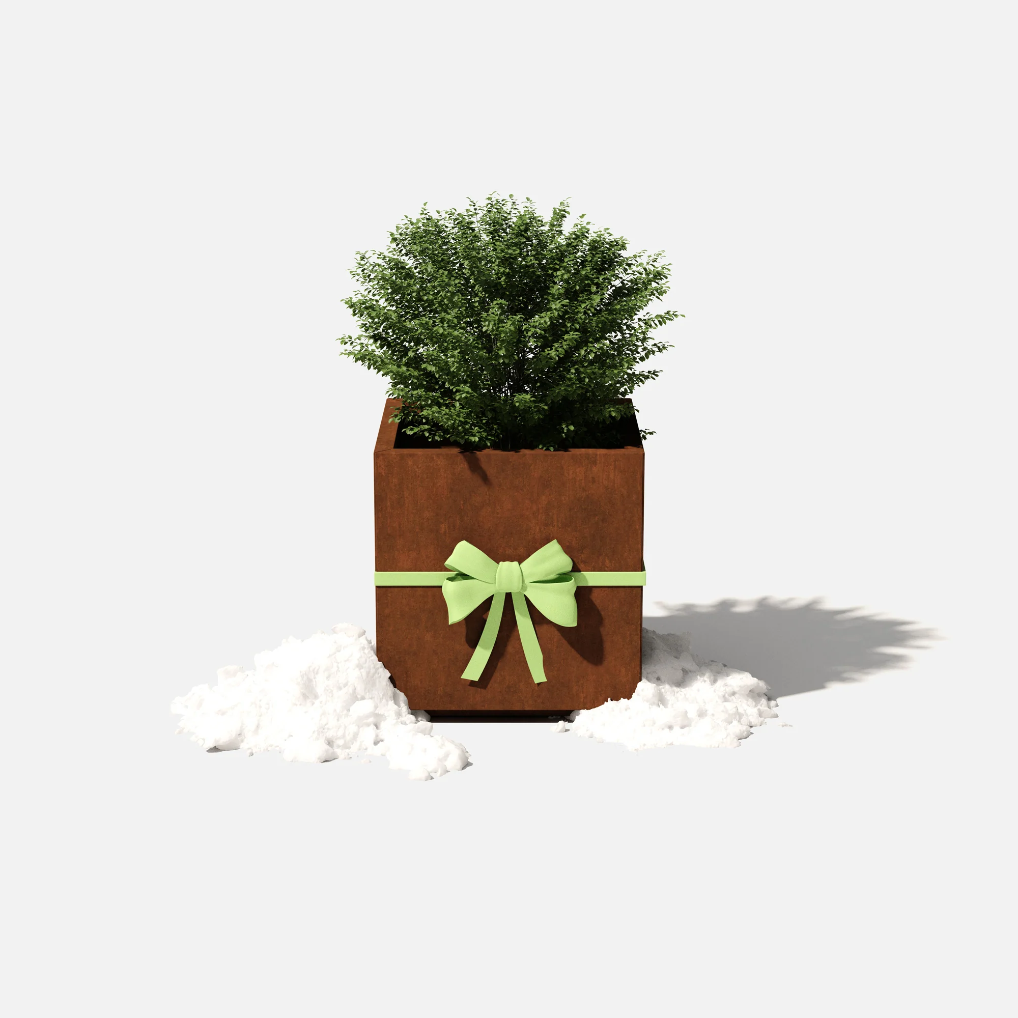 corten cube planter - Image 72