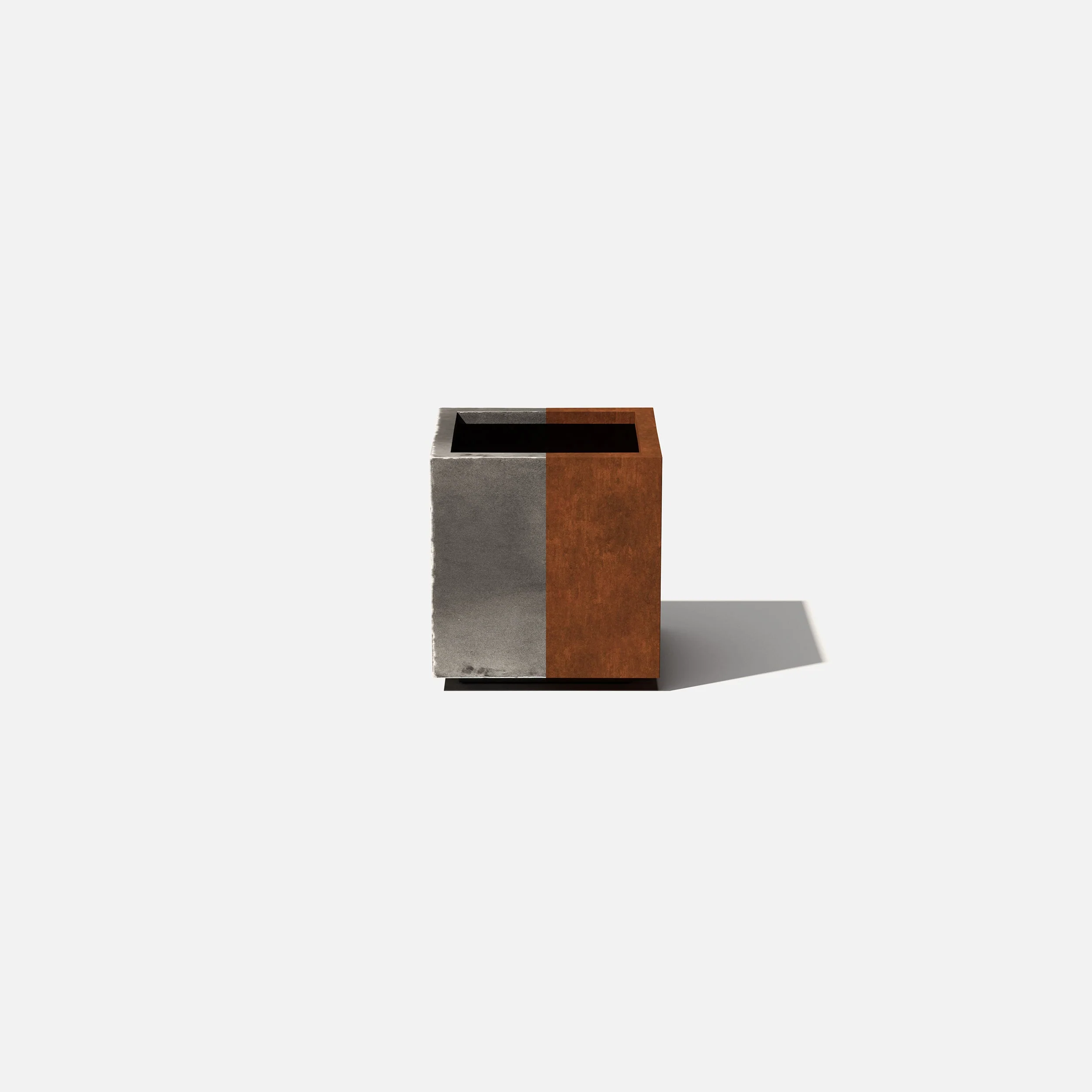 corten cube planter - Image 8