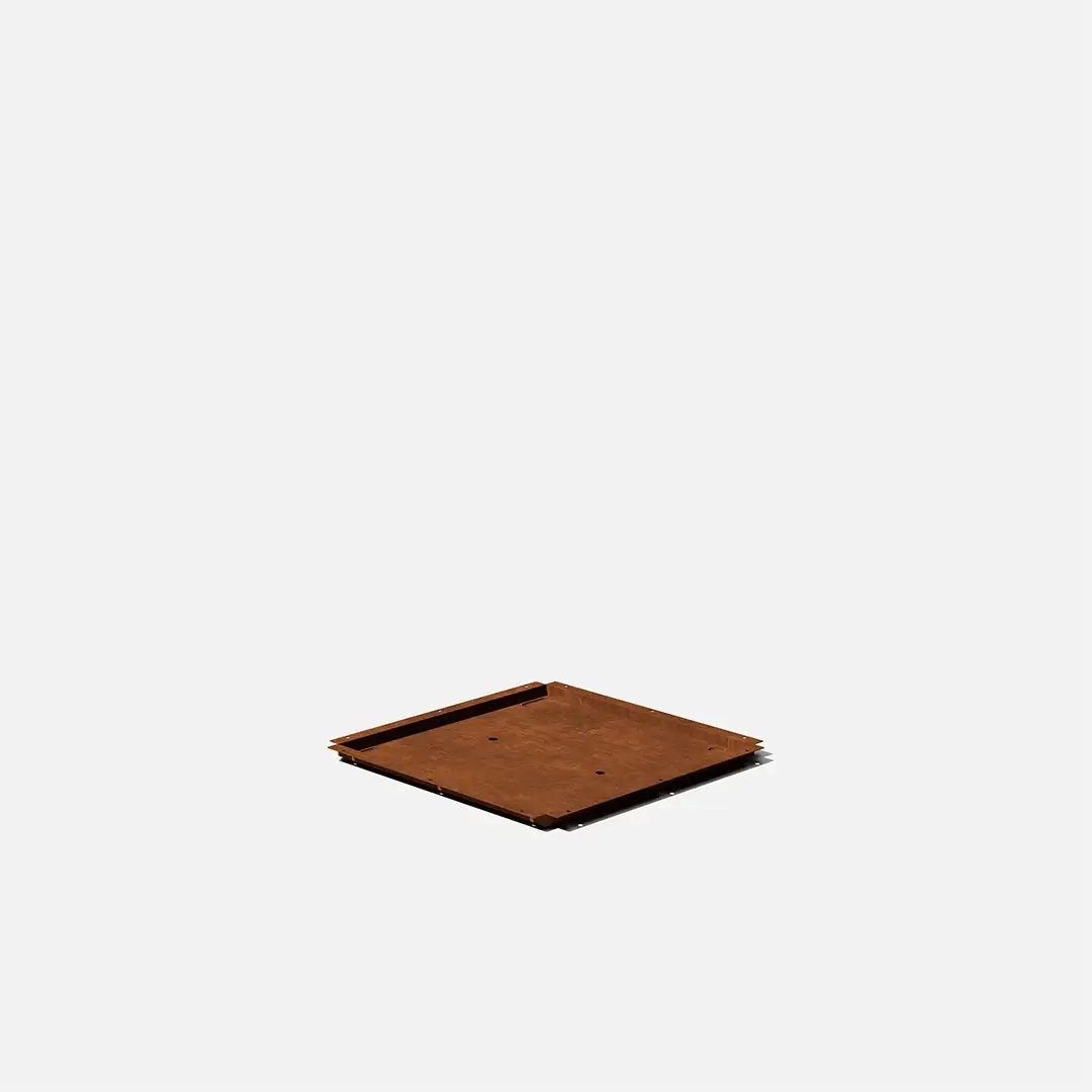 corten cube planter - Image 87