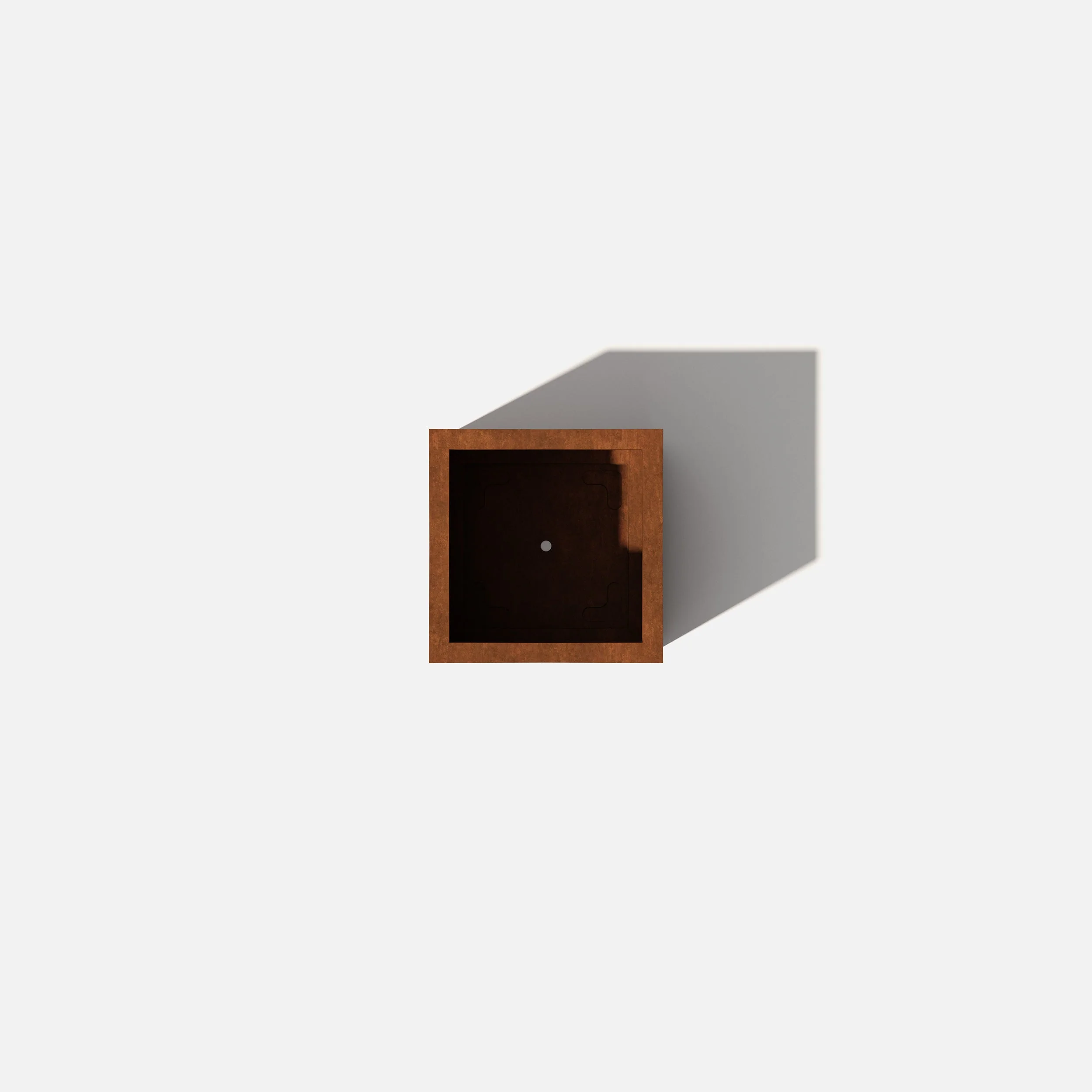 corten cube planter - Image 9