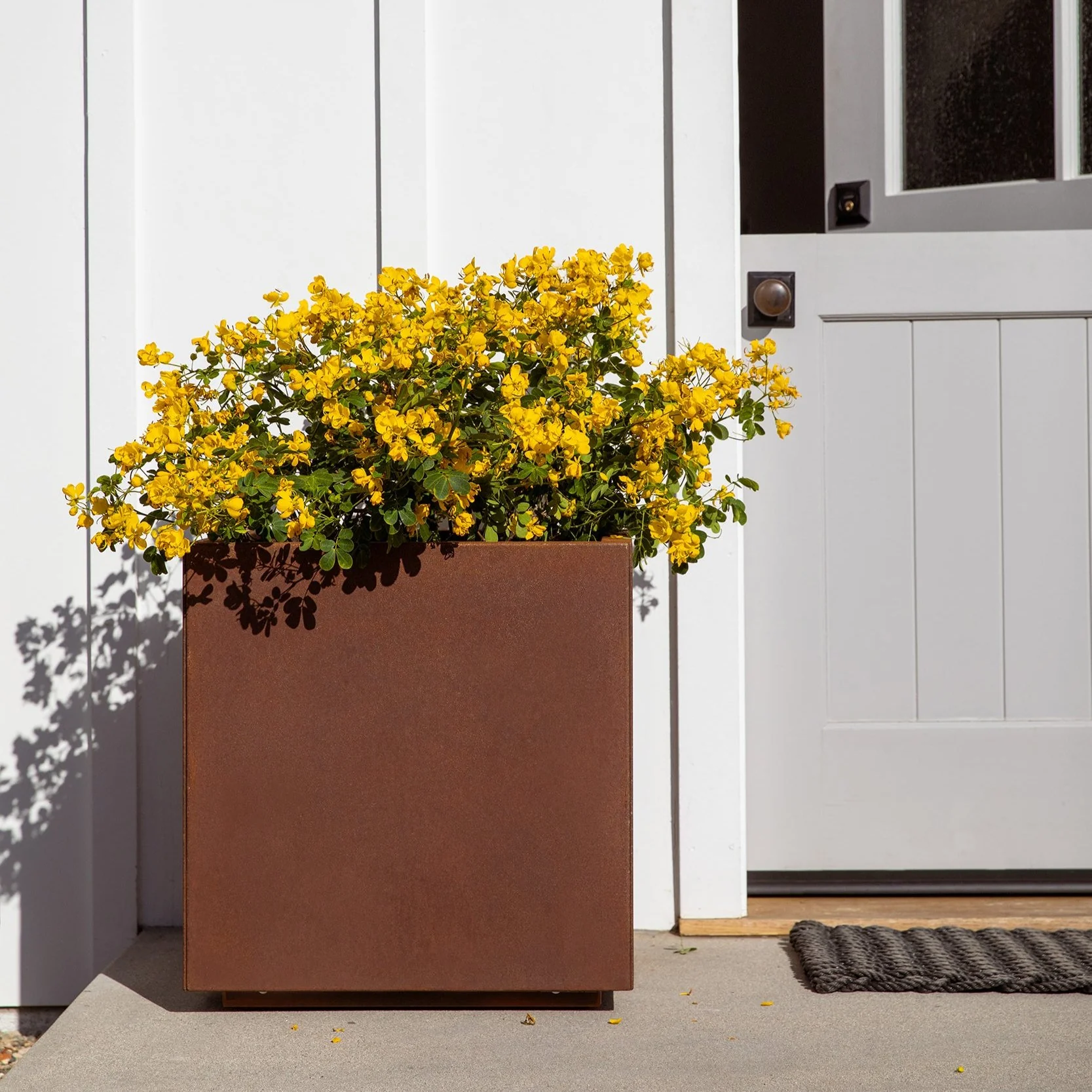 corten cube planter - Image 94