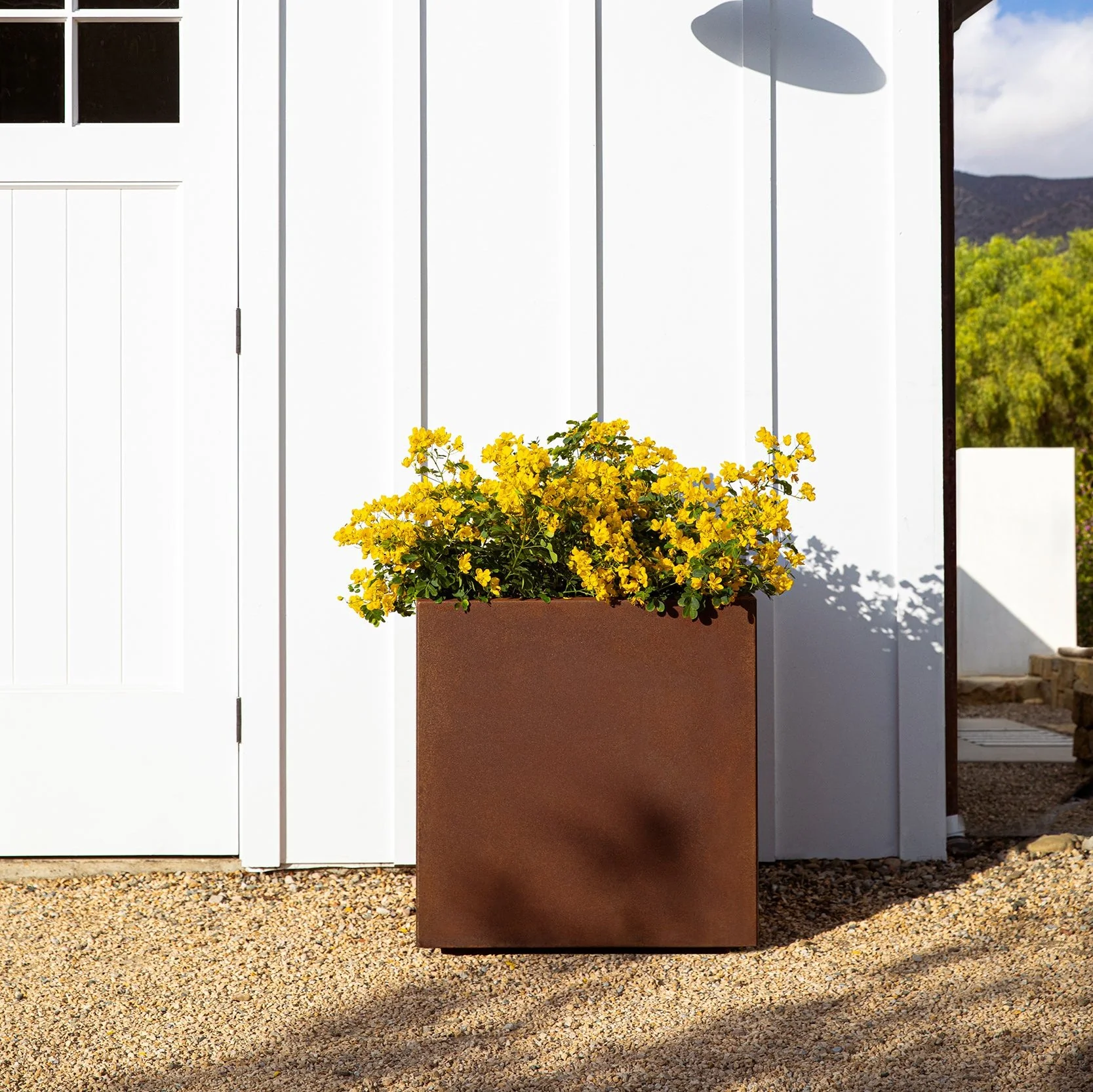 corten cube planter - Image 97