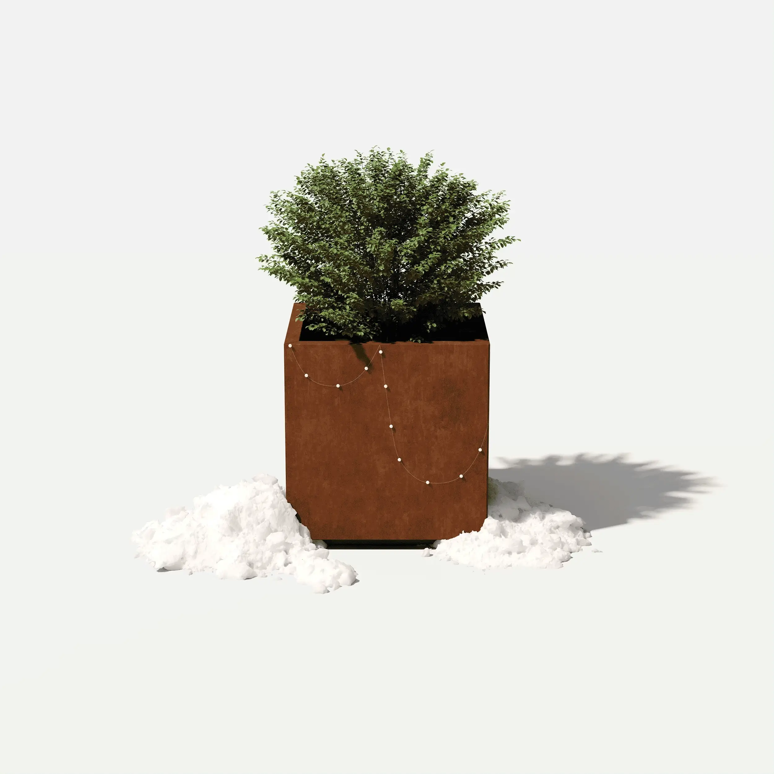 corten cube planter - Image 98