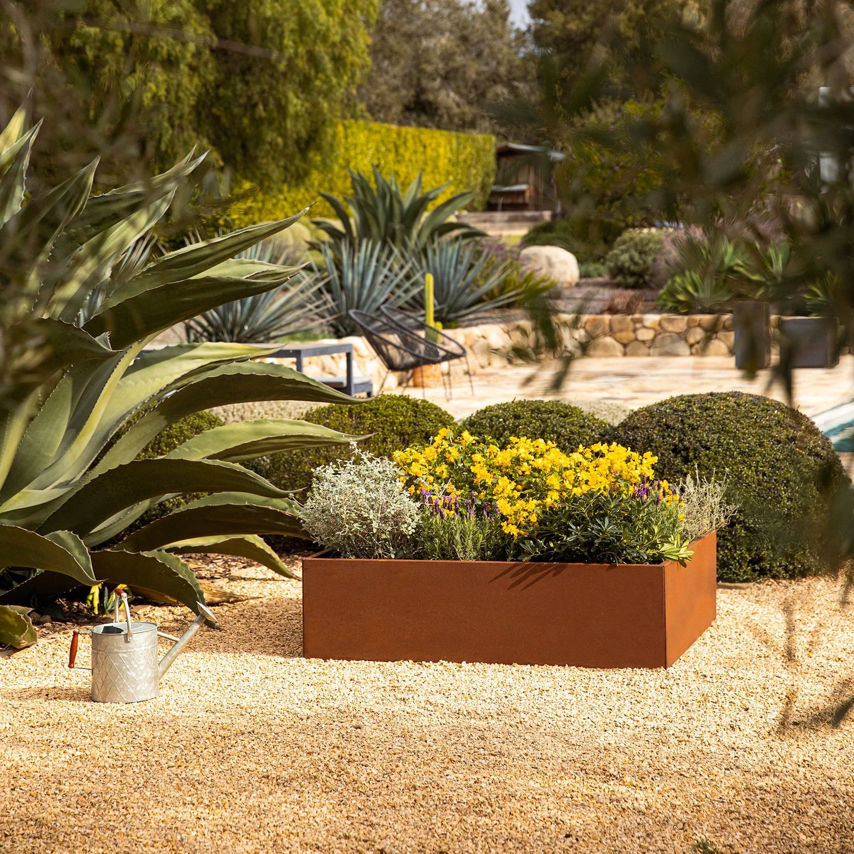 corten garden bed planter - Image 29