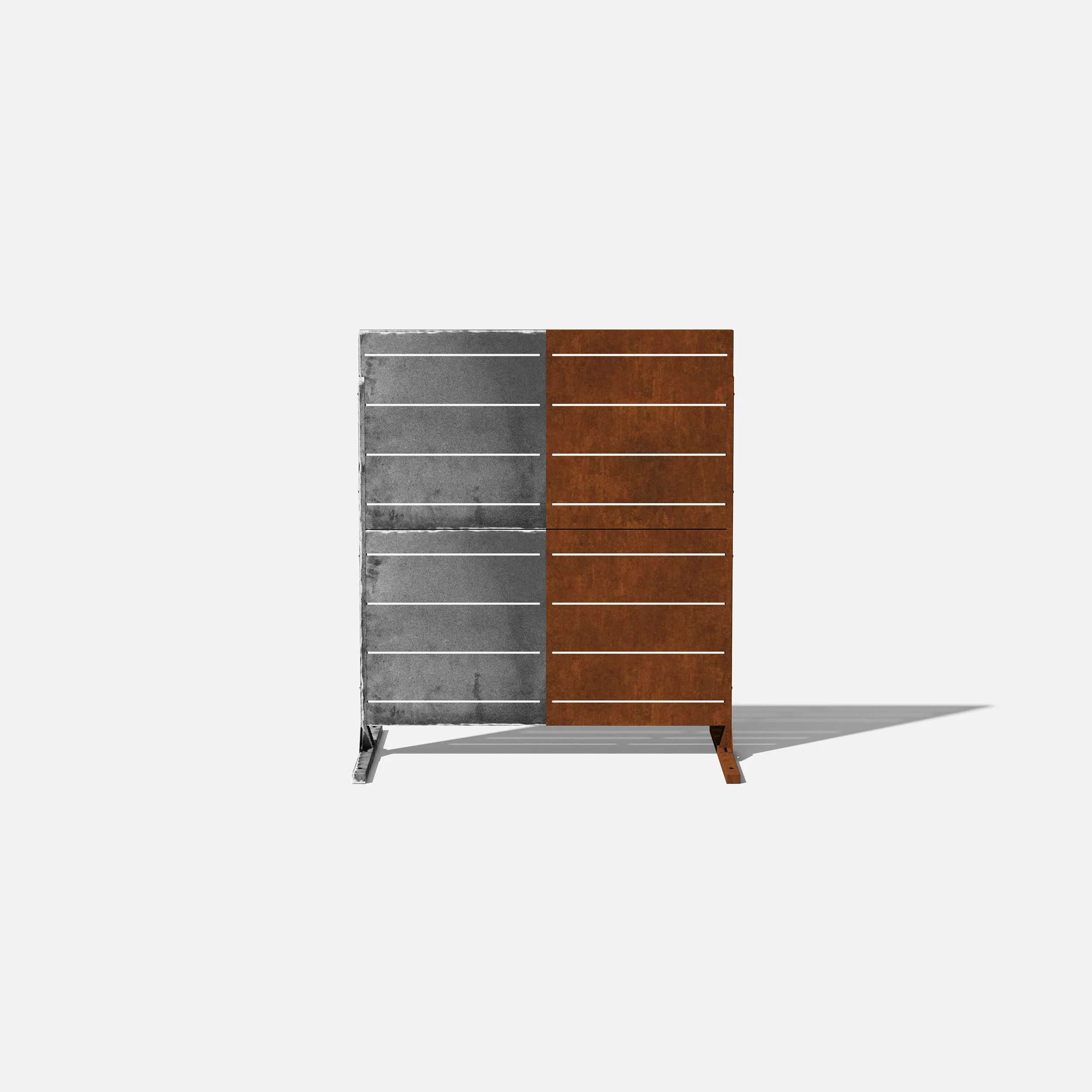 corten linear privacy screen set - Image 21