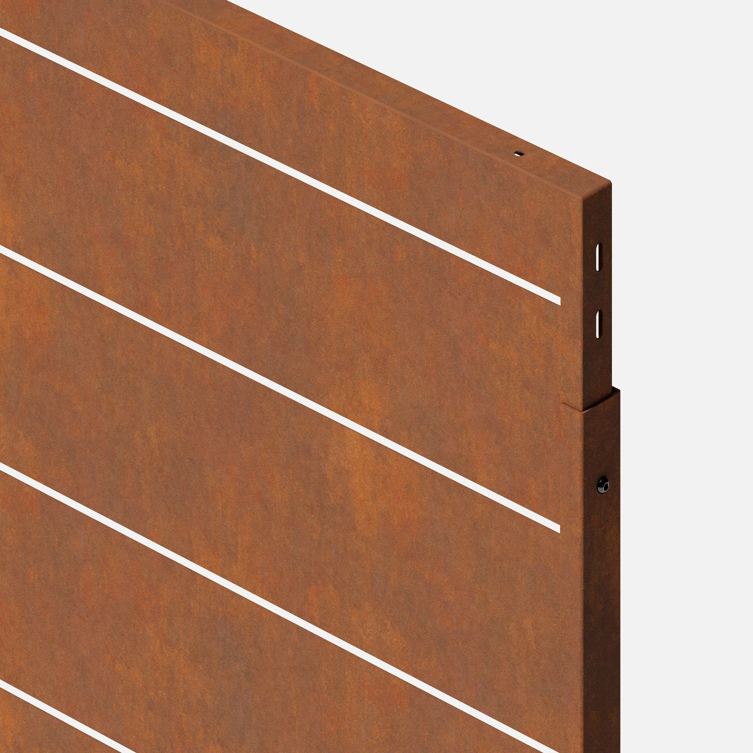 corten linear privacy screen set - Image 23