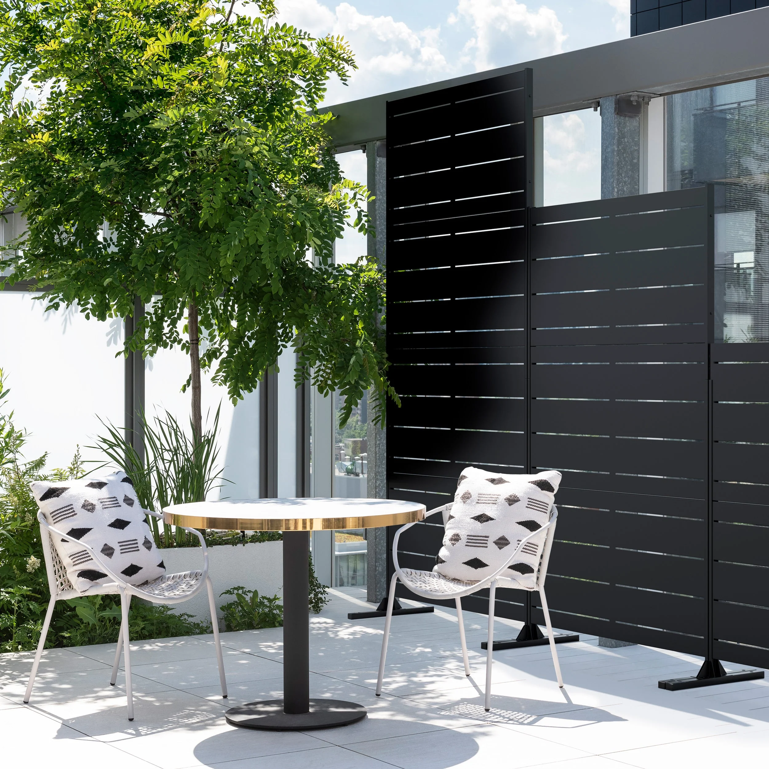 corten linear privacy screen set - Image 41