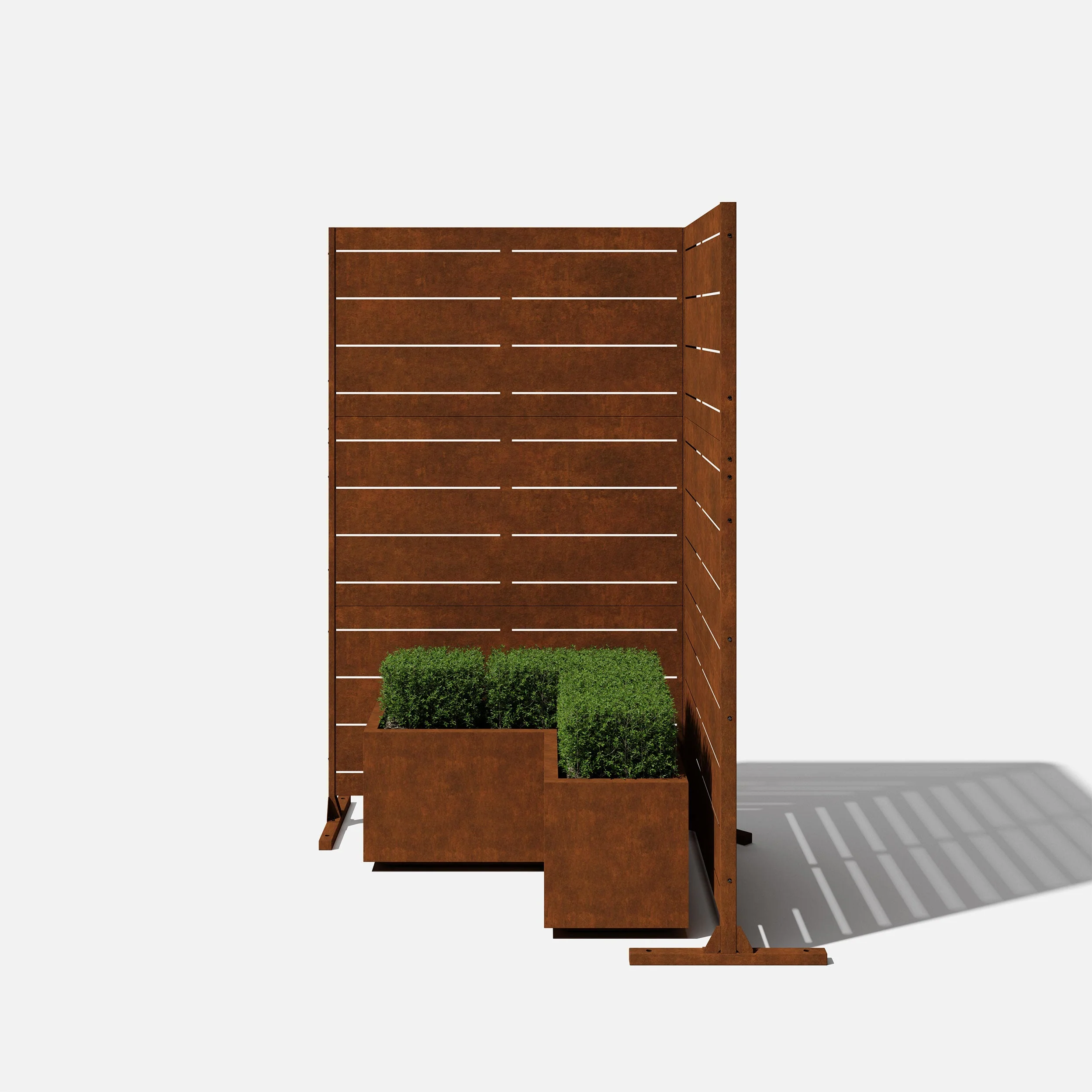 corten linear privacy screen set - Image 51