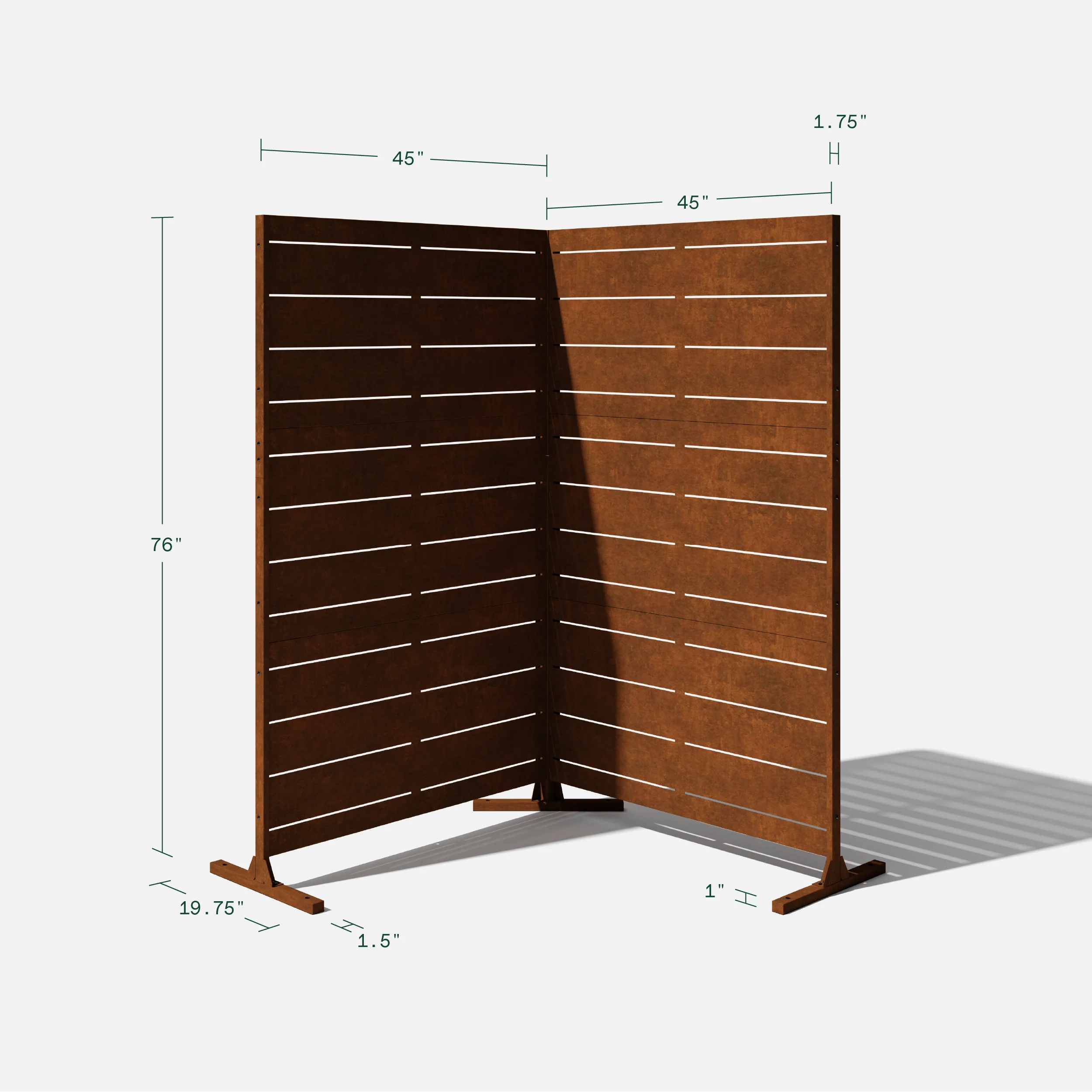 corten linear privacy screen set - Image 60