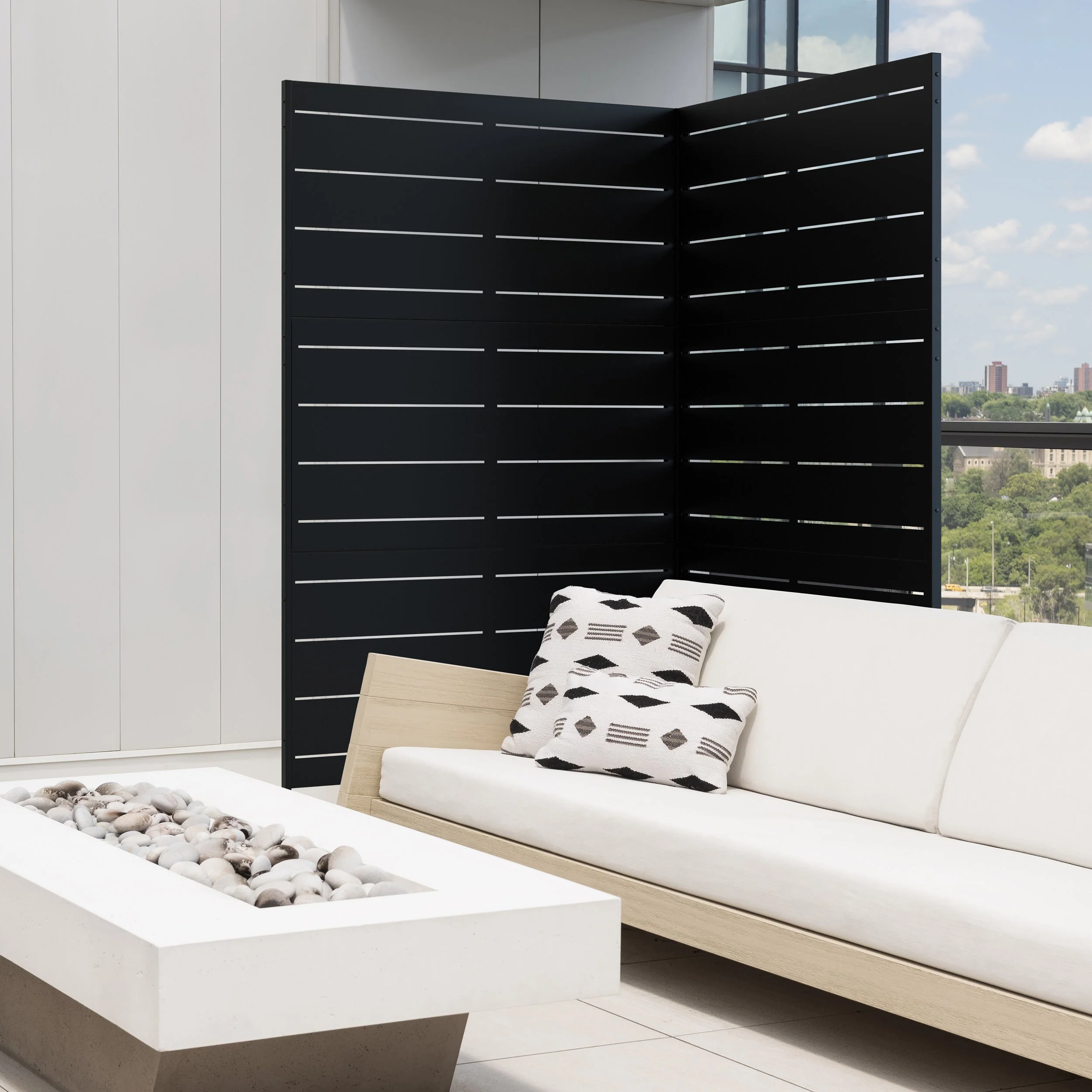 corten linear privacy screen set - Image 62