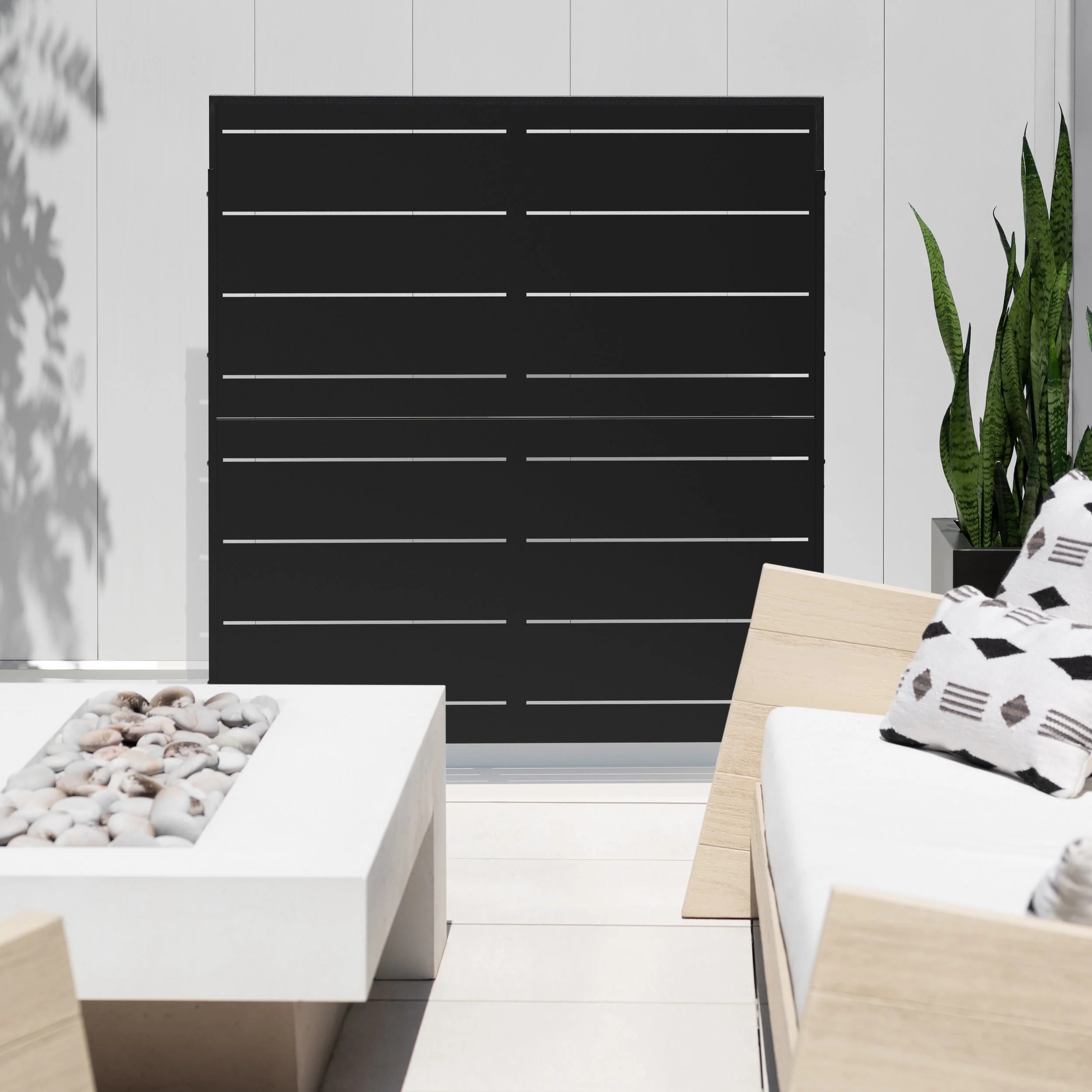 corten linear privacy screen set - Image 68