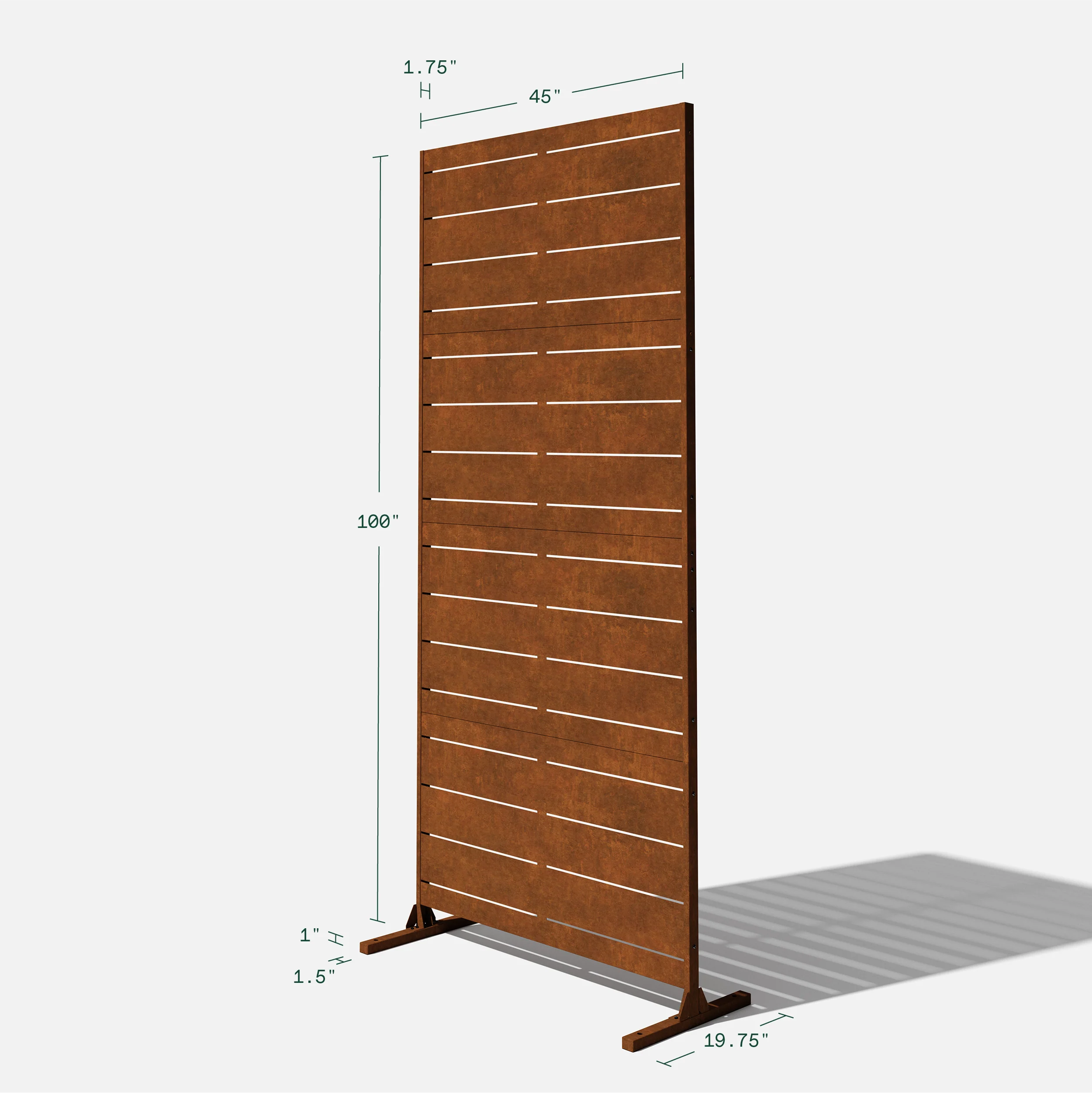 corten linear privacy screen set - Image 71