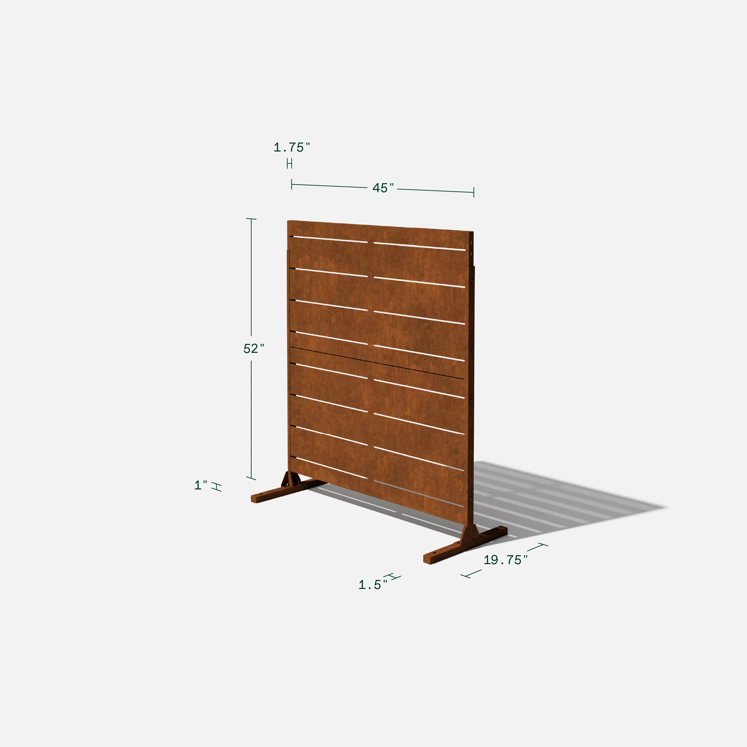 corten linear privacy screen set - Image 81