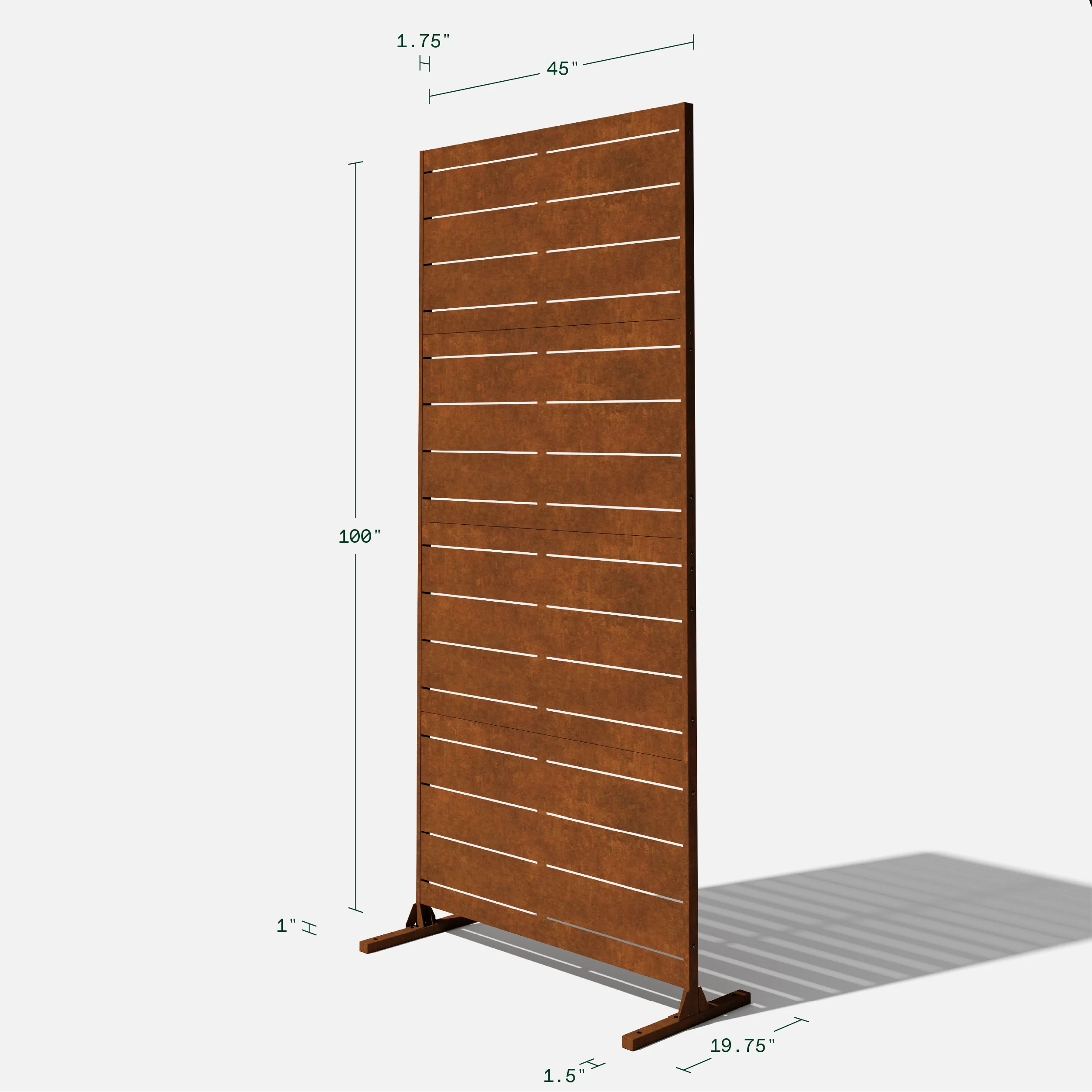 corten linear privacy screen set - Image 85