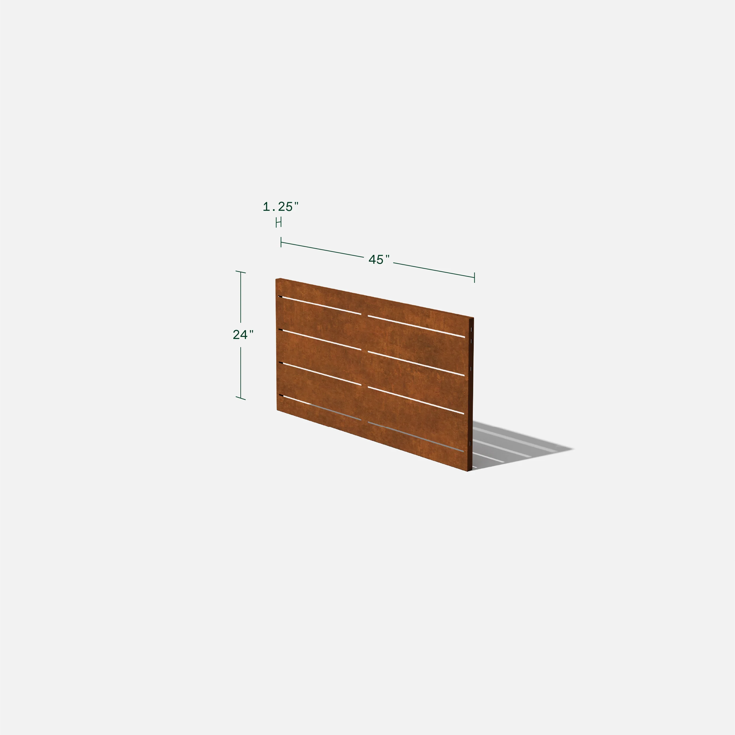 corten linear privacy screen set - Image 97