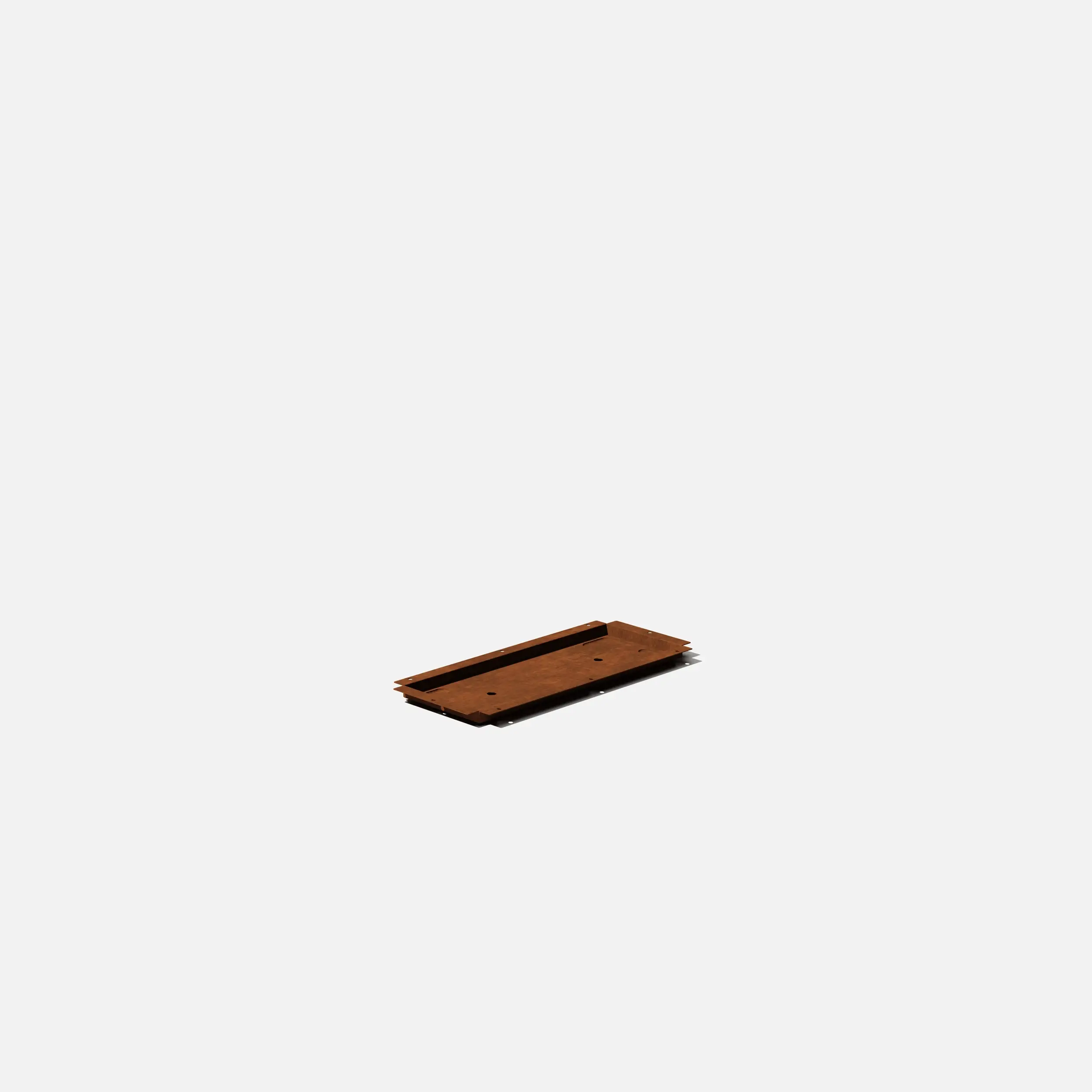 corten long box planter - Image 104