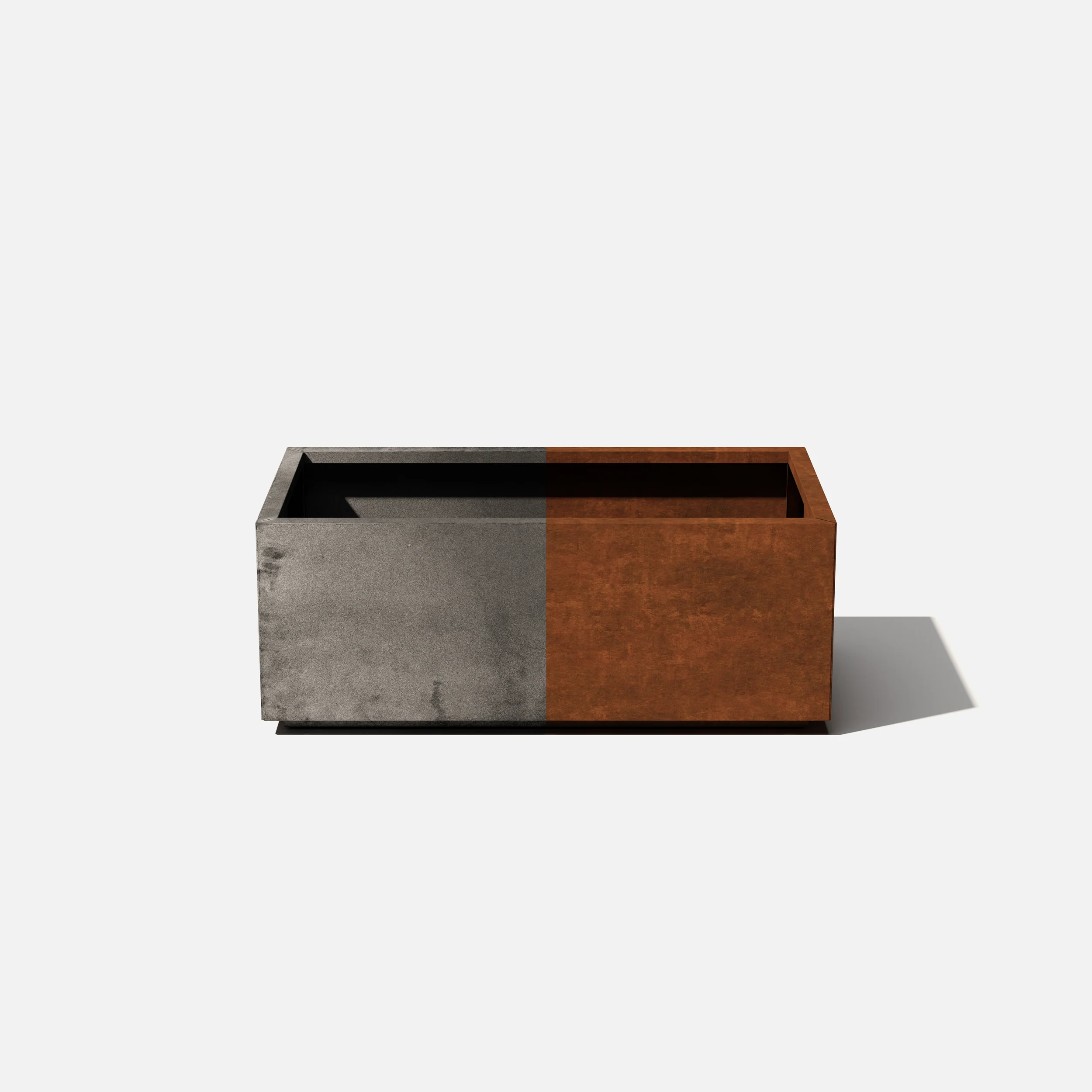 corten long box planter - Image 108