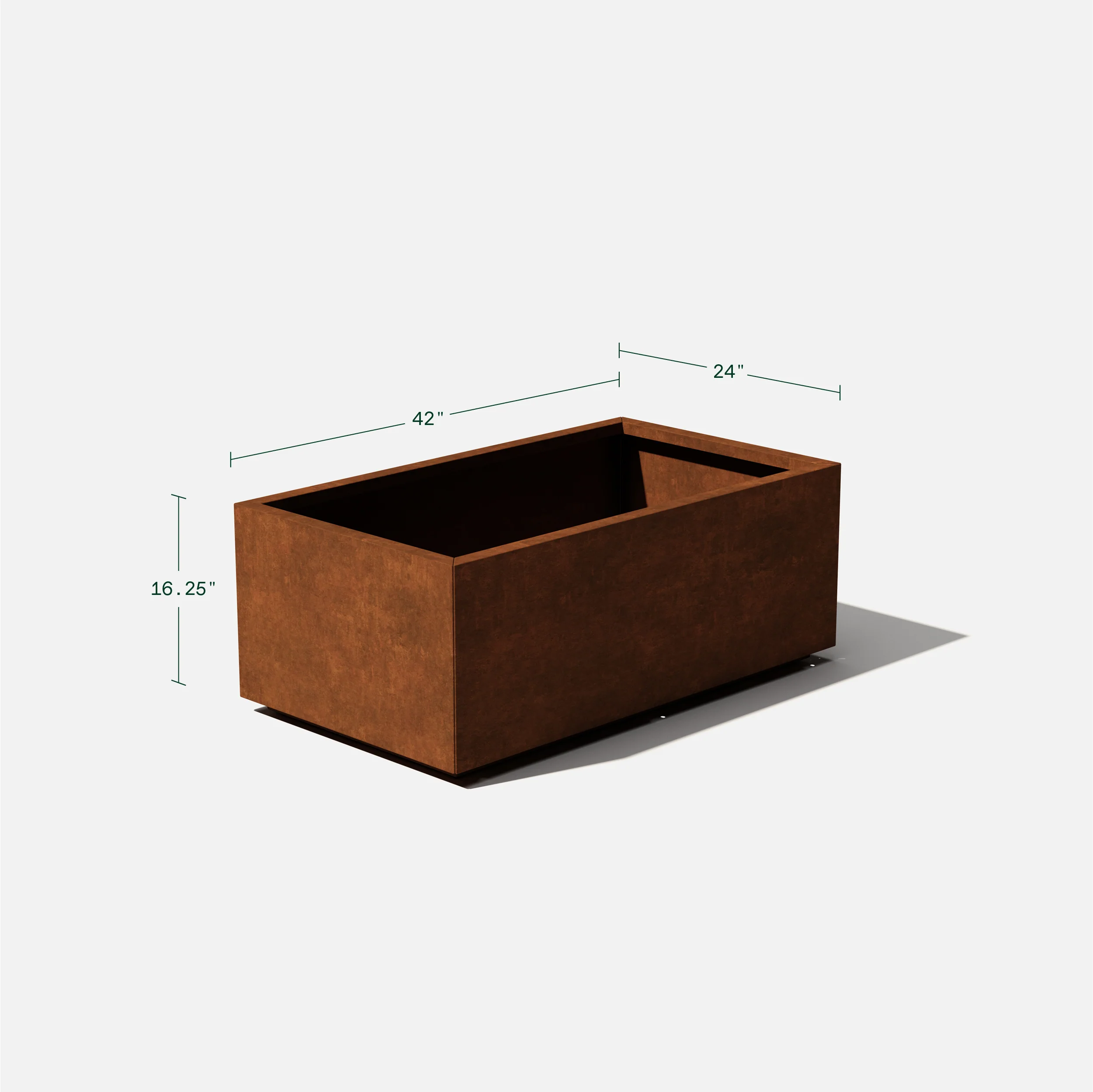 corten long box planter - Image 111