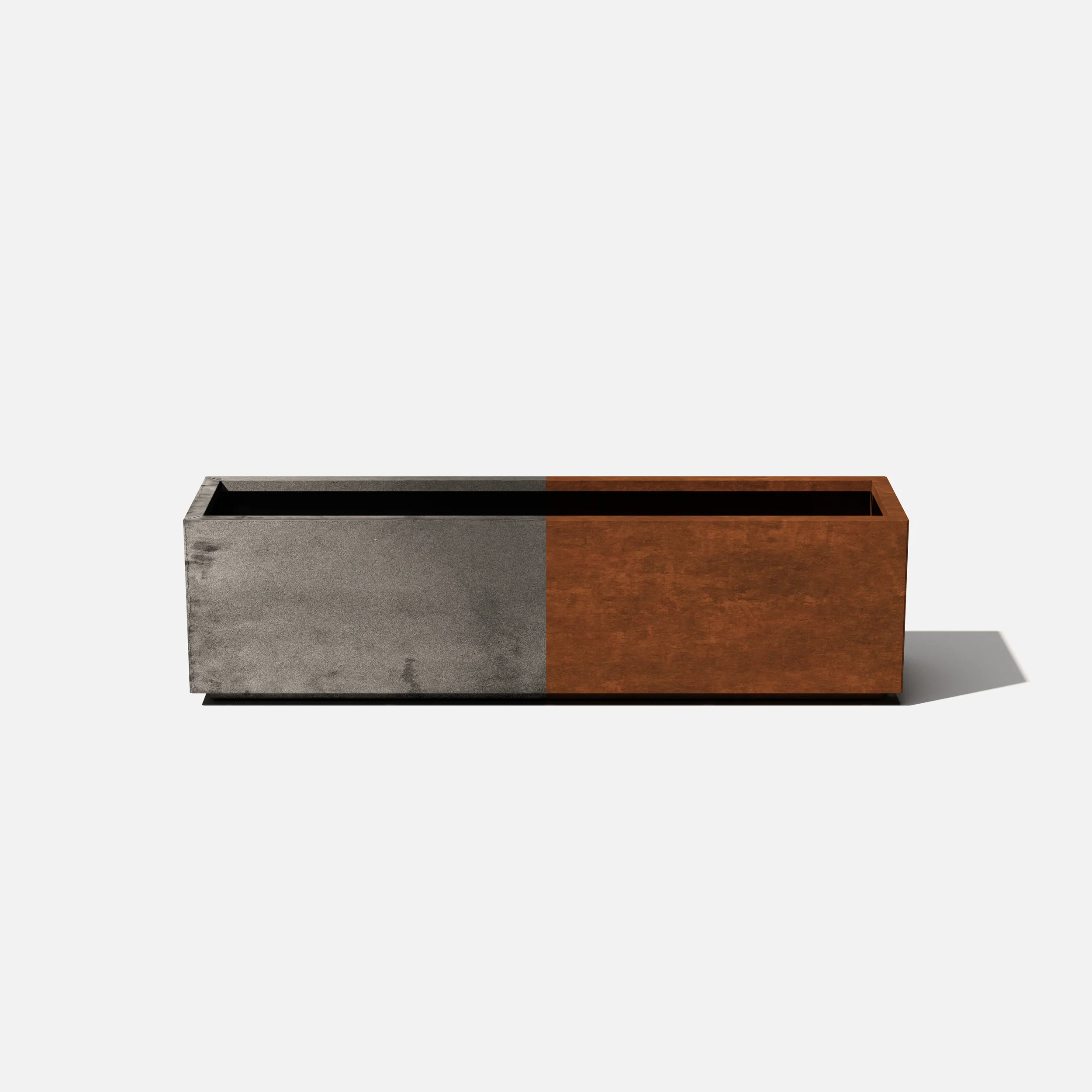 corten long box planter - Image 117