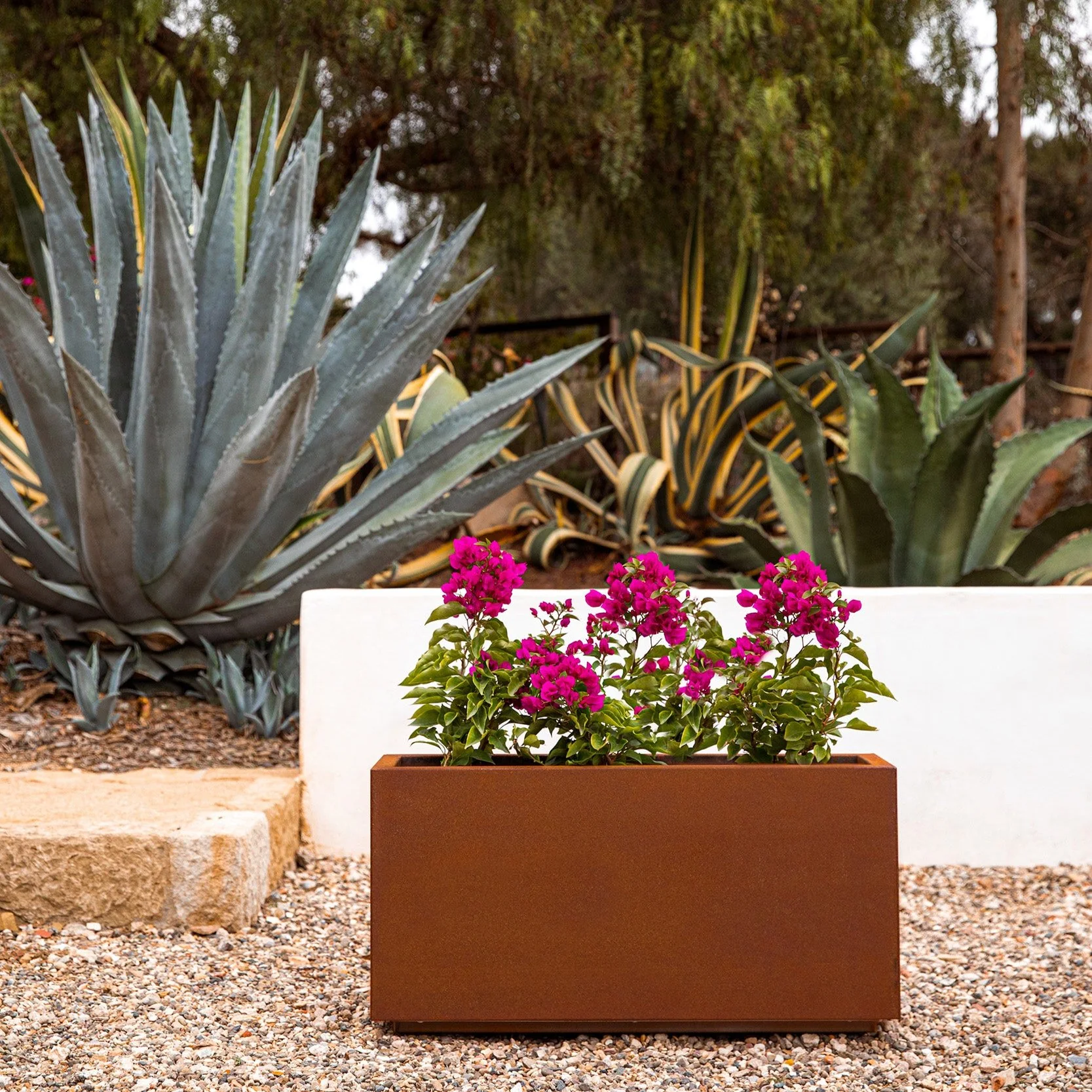 corten long box planter - Image 124