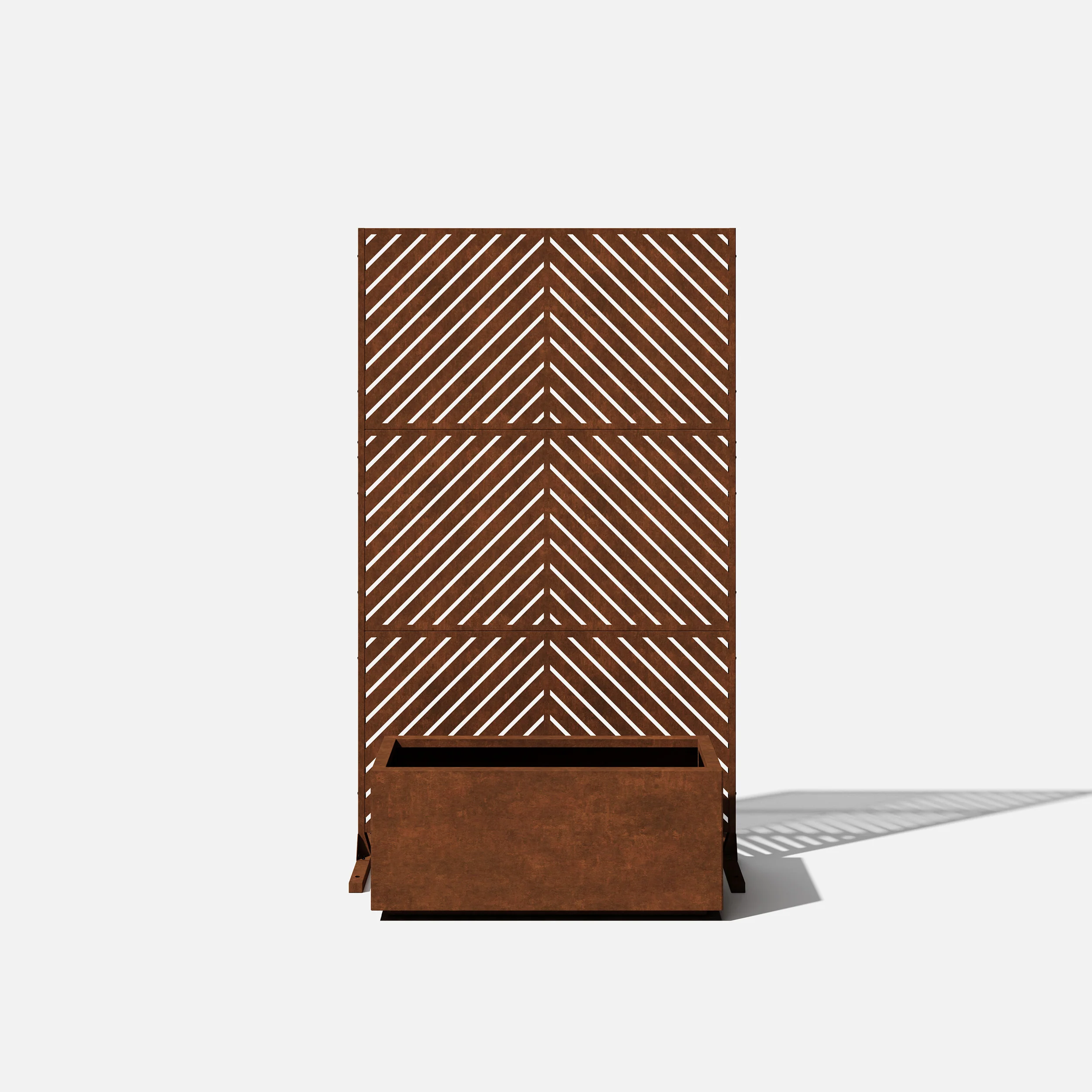 corten long box planter - Image 136