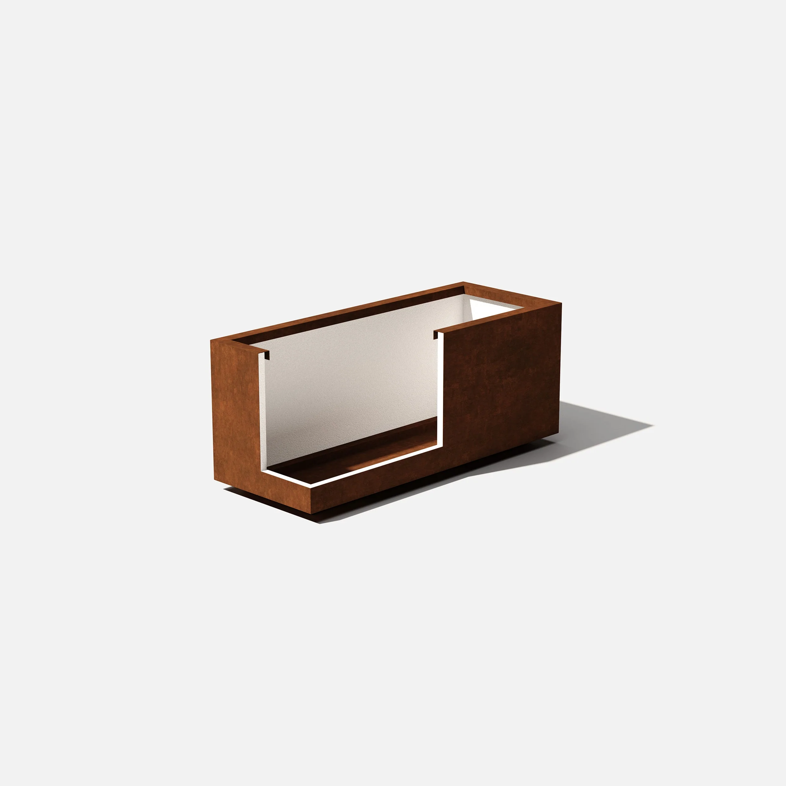 corten long box planter - Image 29