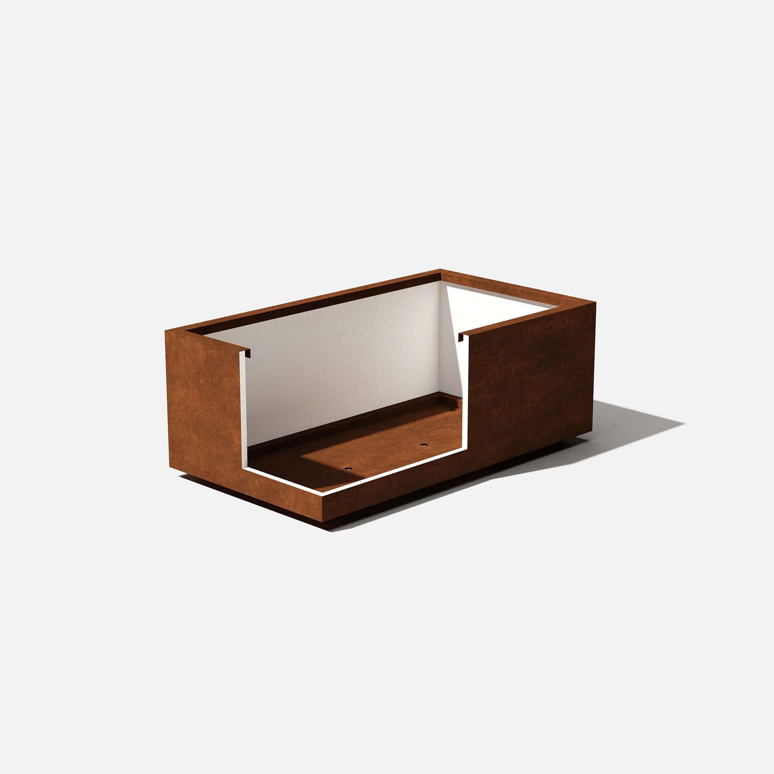 corten long box planter - Image 37